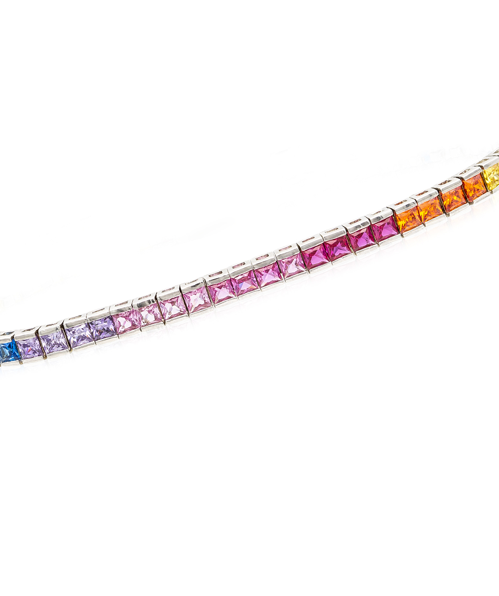 Armband Zirkonia multicolour 925er Silber