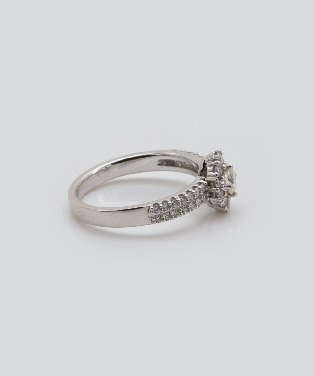 Ring mit Brillanten 585er Weißgold