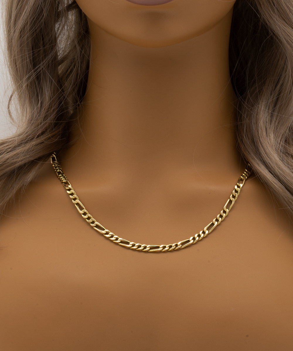 Figarokette 585er Gelbgold