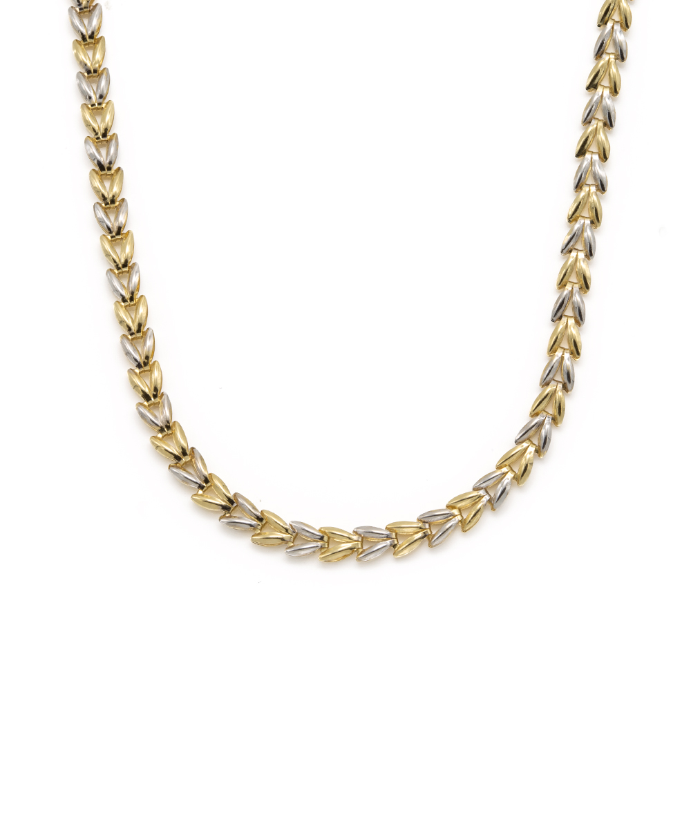 Halskette 585er Gold bicolor