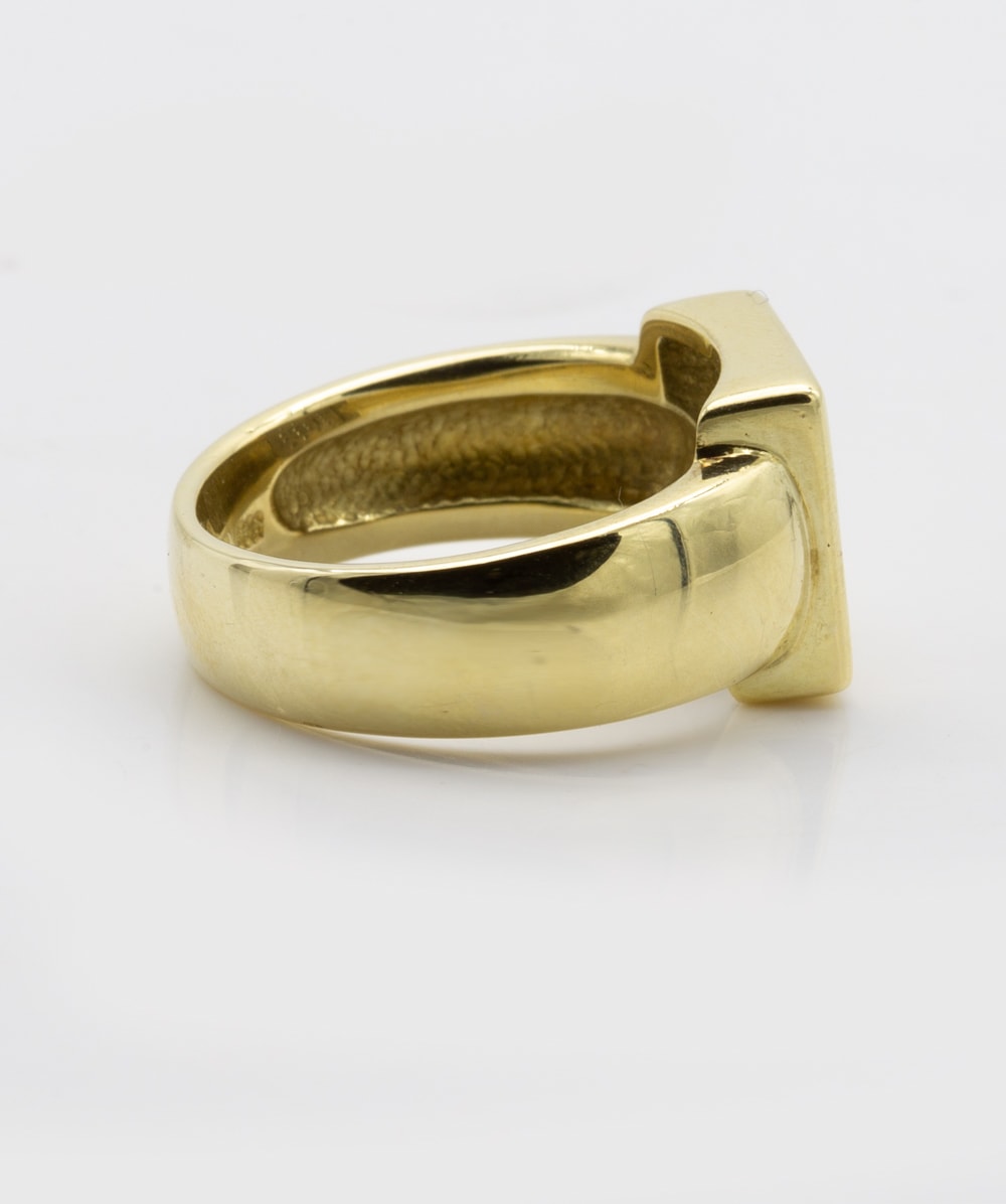 Ring mit Brillanten 585er Gold bicolor