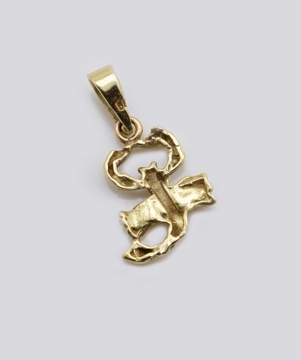Sternzeichenanhänger Skorpion 585er Gelbgold