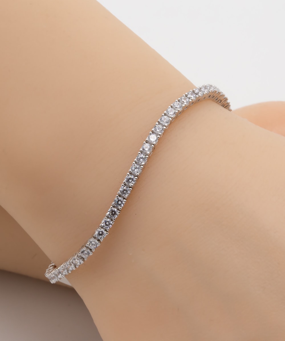 Armband mit Zirkonia 925er Silber 