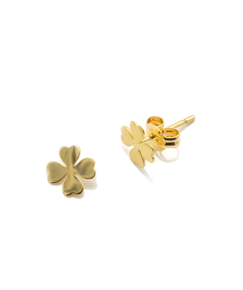 Ohrstecker Kleeblatt 333er Gelbgold