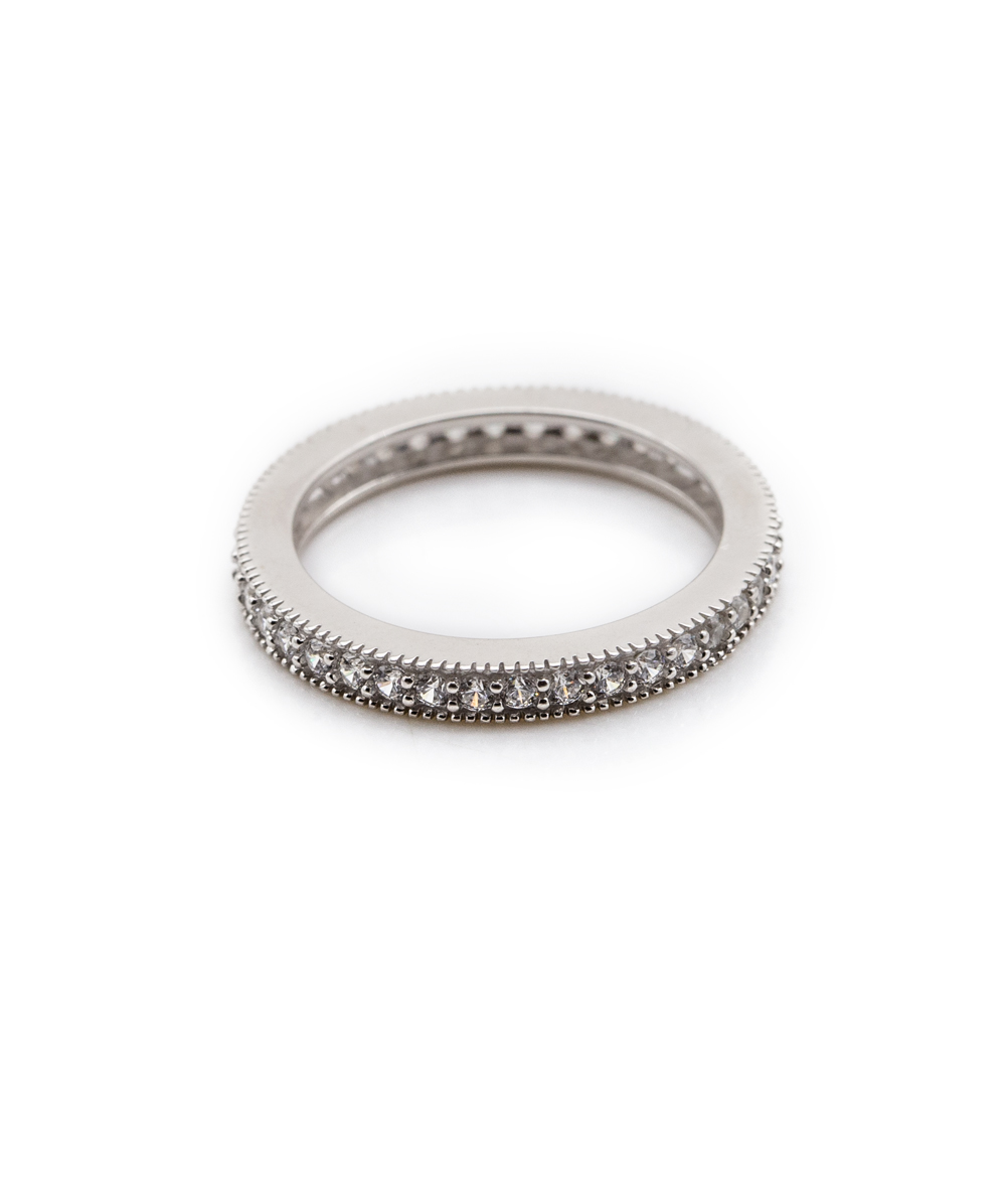 Memoire Zirkoniaring 925er Silber