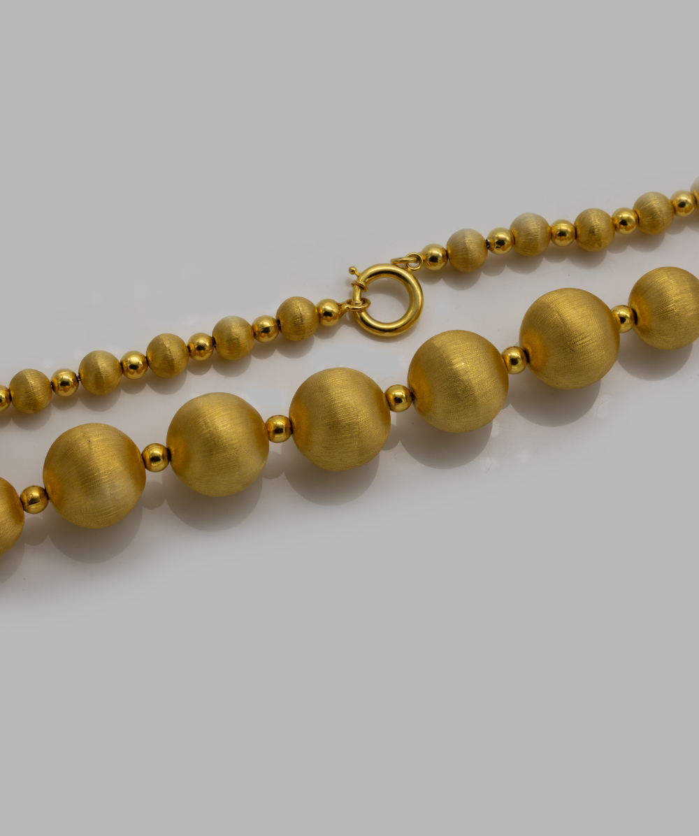 Kette mit Kugeln 585er Gelbgold