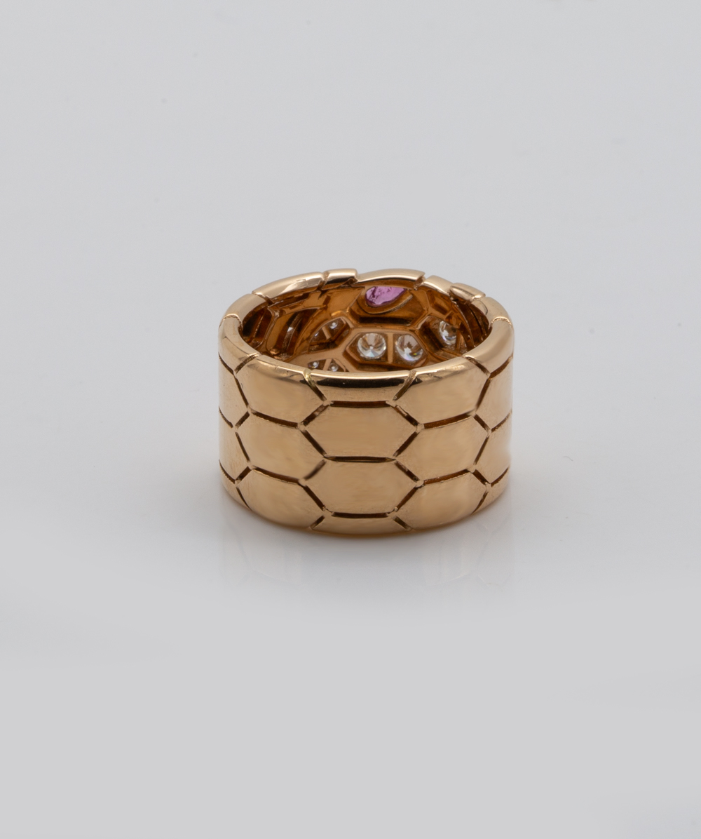 Brillantring Bvlgari Serpenti 750er Gold