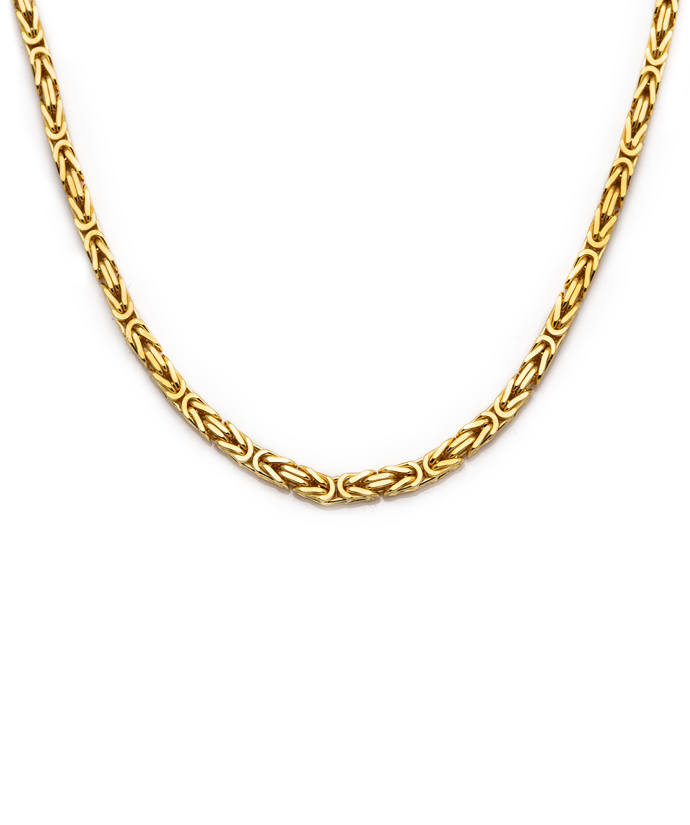 Königskette 925er Silber vergoldet 