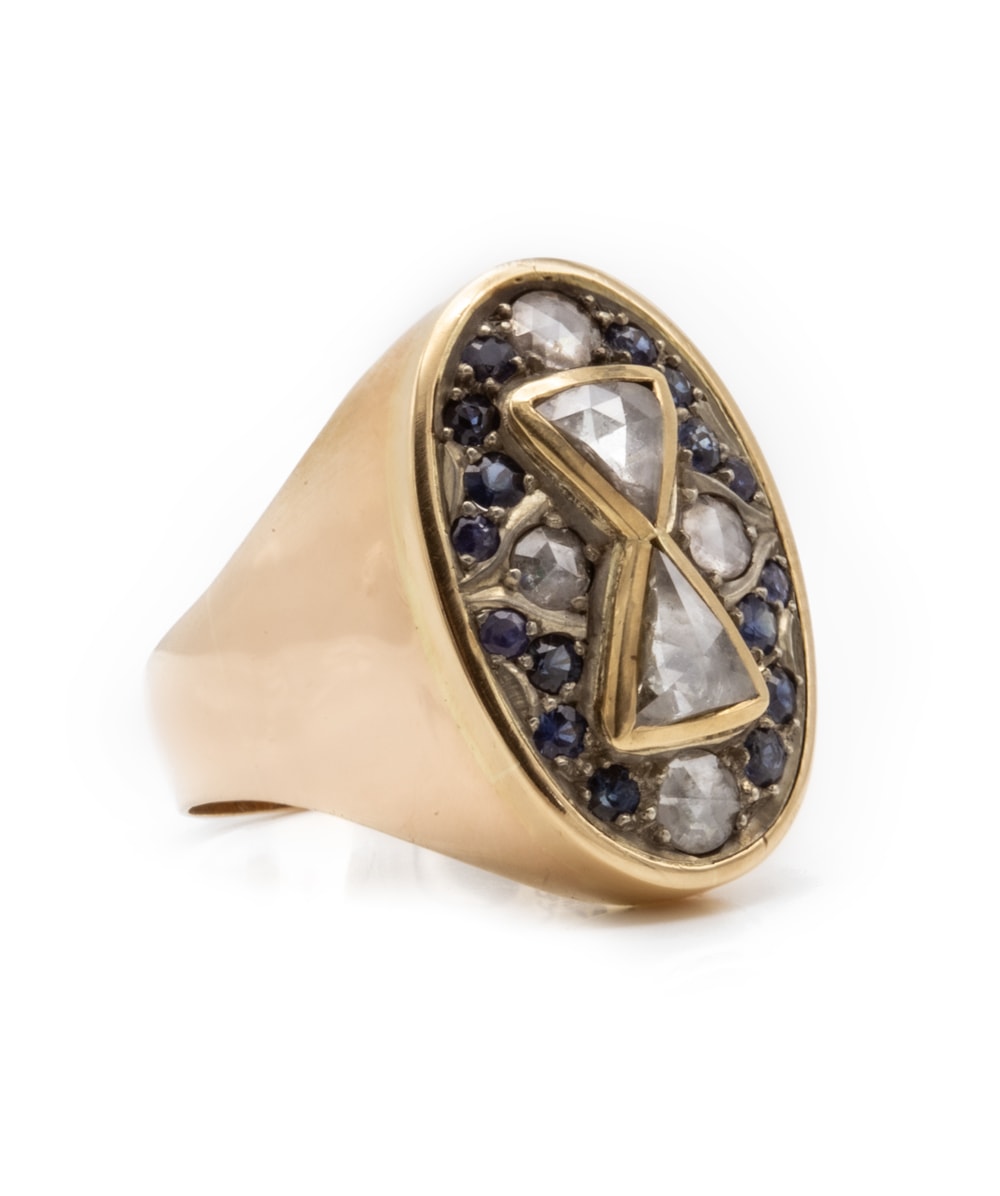 Ring mit Diamanten 750er Gold 
