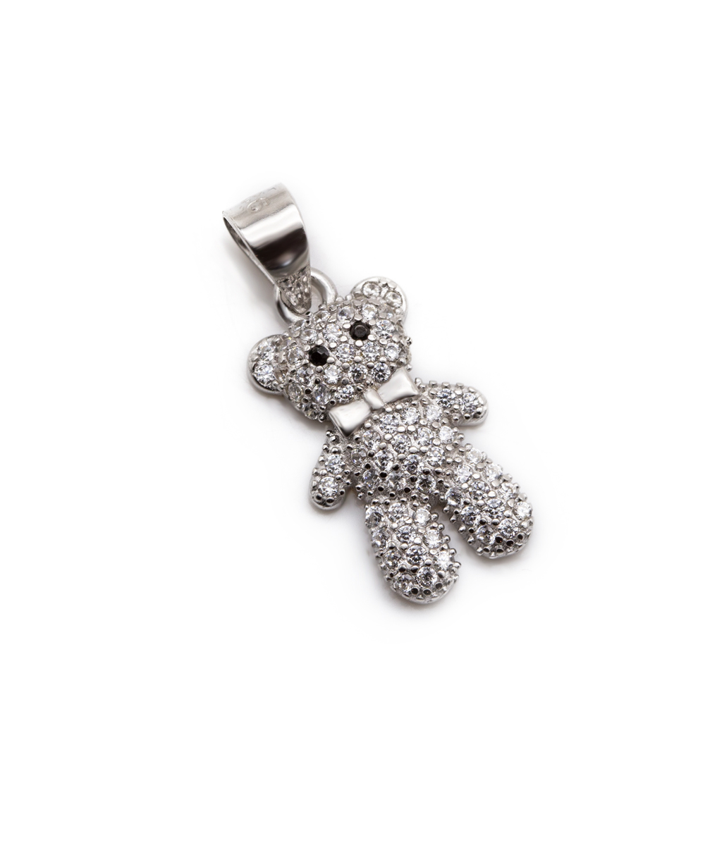 Zirkoniaanhänger Bärchen 925er Silber