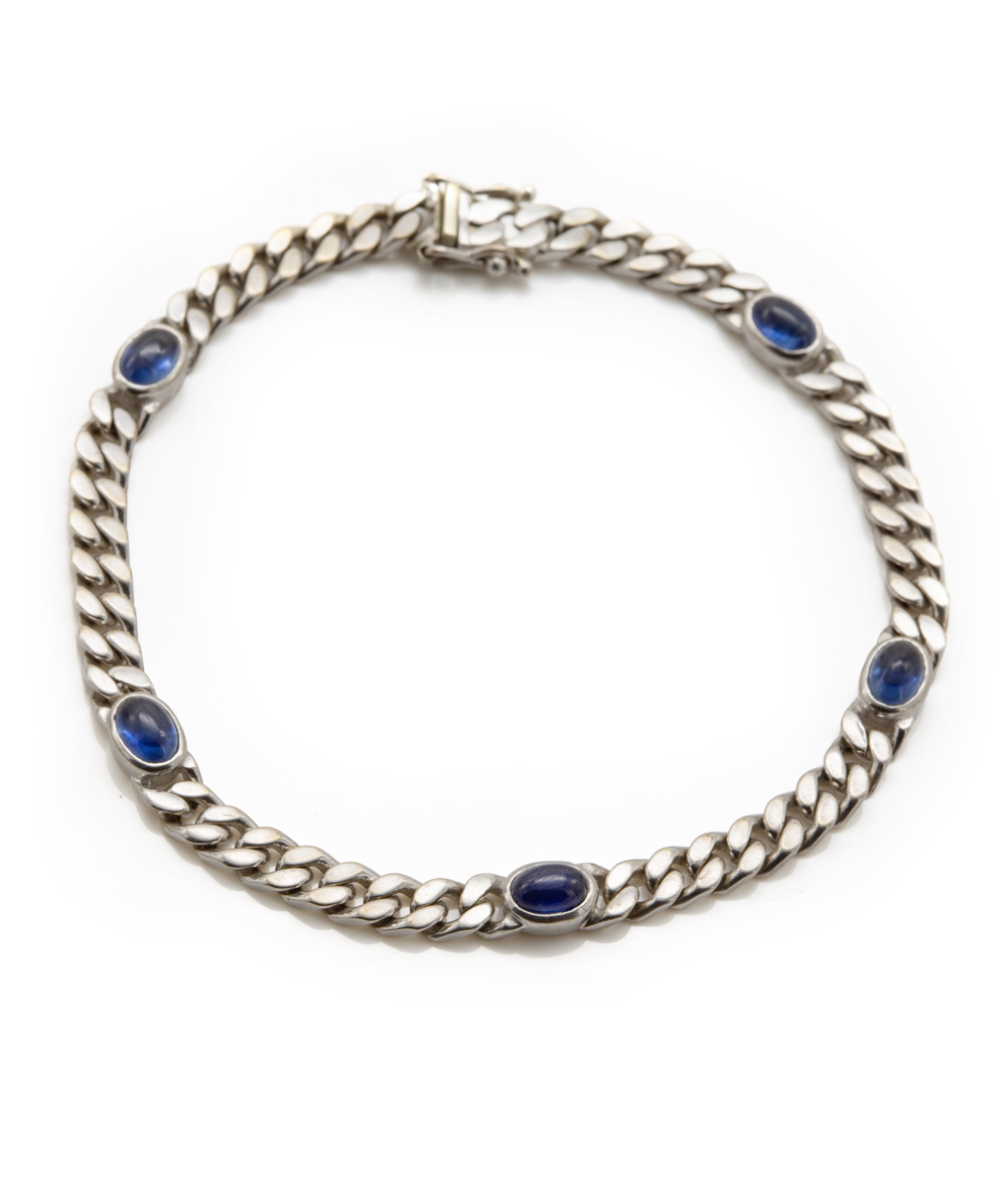 Armband mit Farbsteinen 585er Weißgold