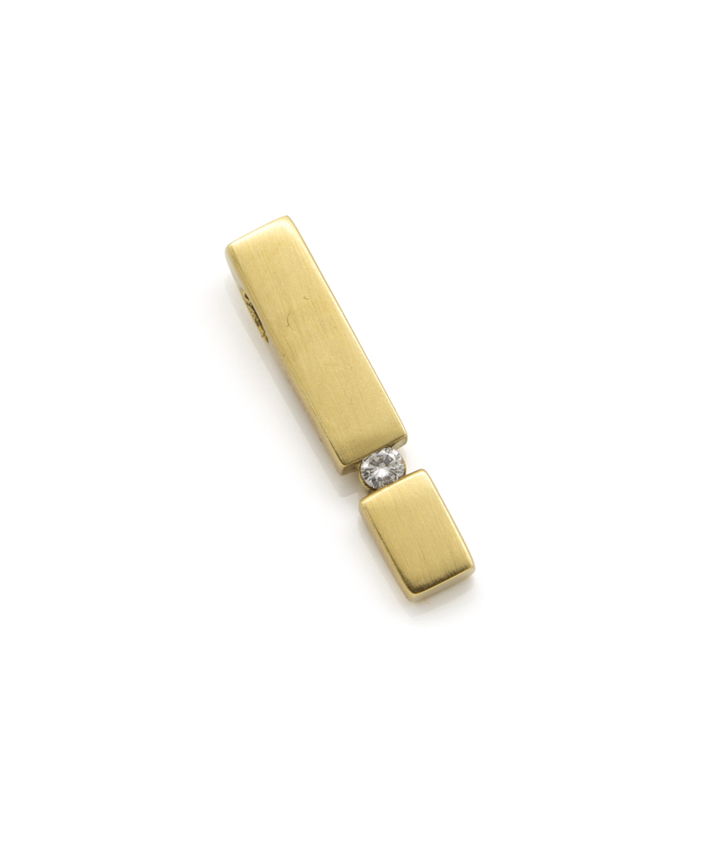 Anhänger mit Brillantsolitär 750er Gelbgold