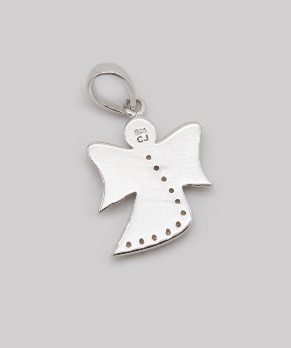 Engelanhänger mit Zirkonia 925er Silber