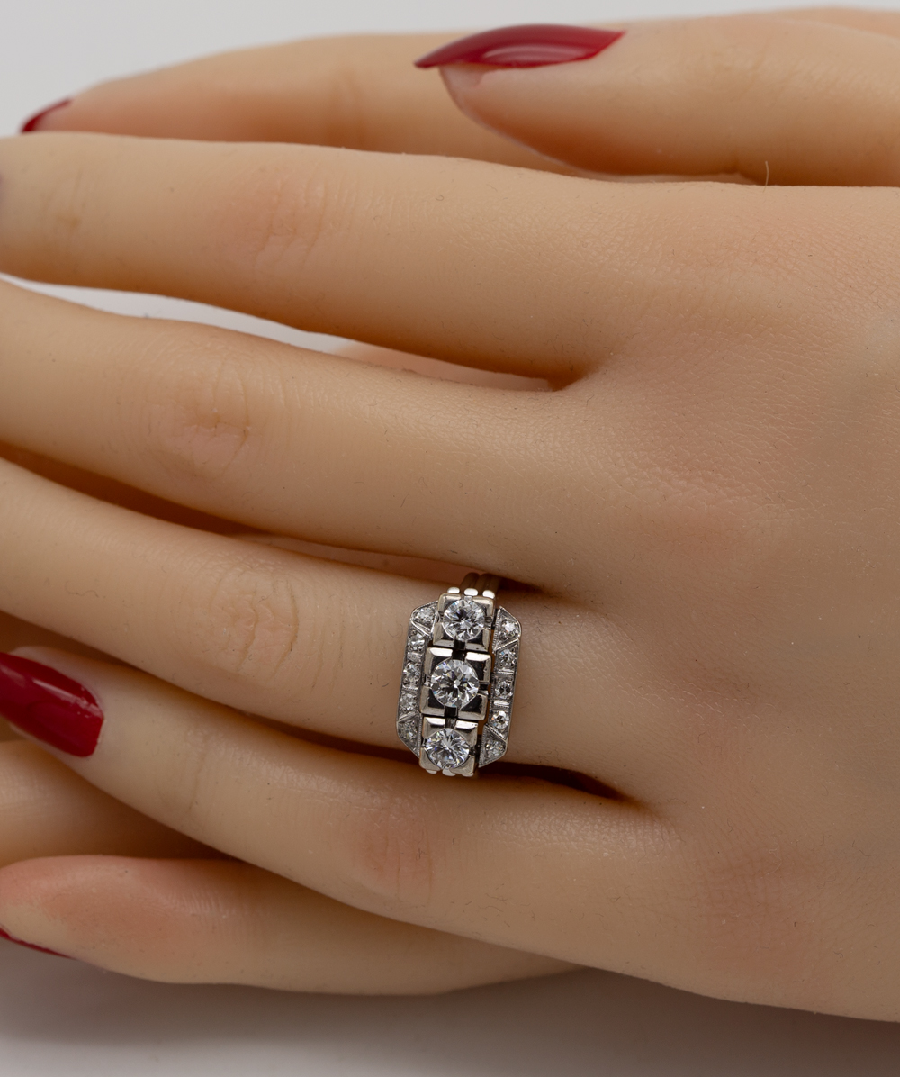 Diamantring 585er Weißgold