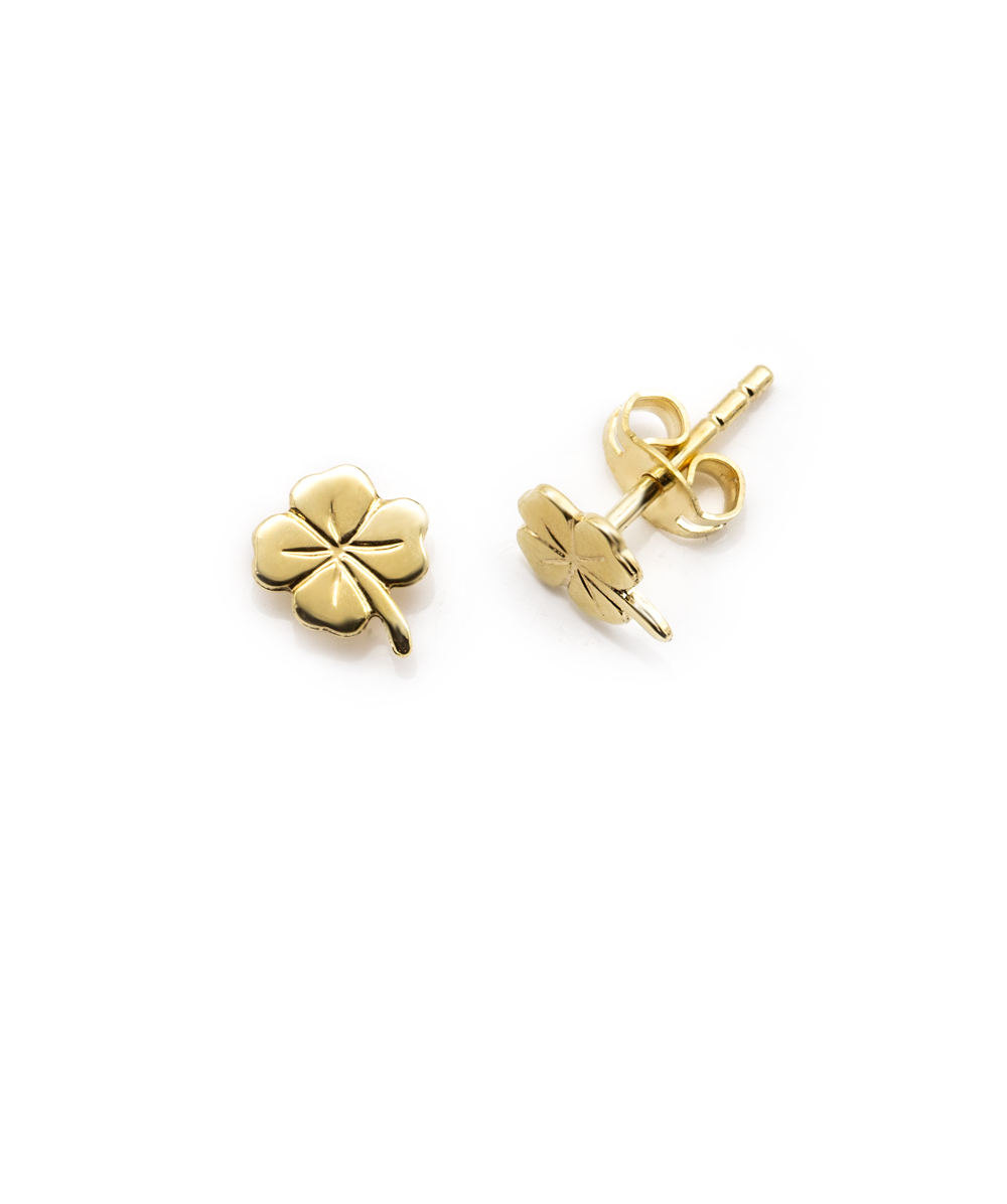 Ohrstecker Kleeblatt 333er Gelbgold