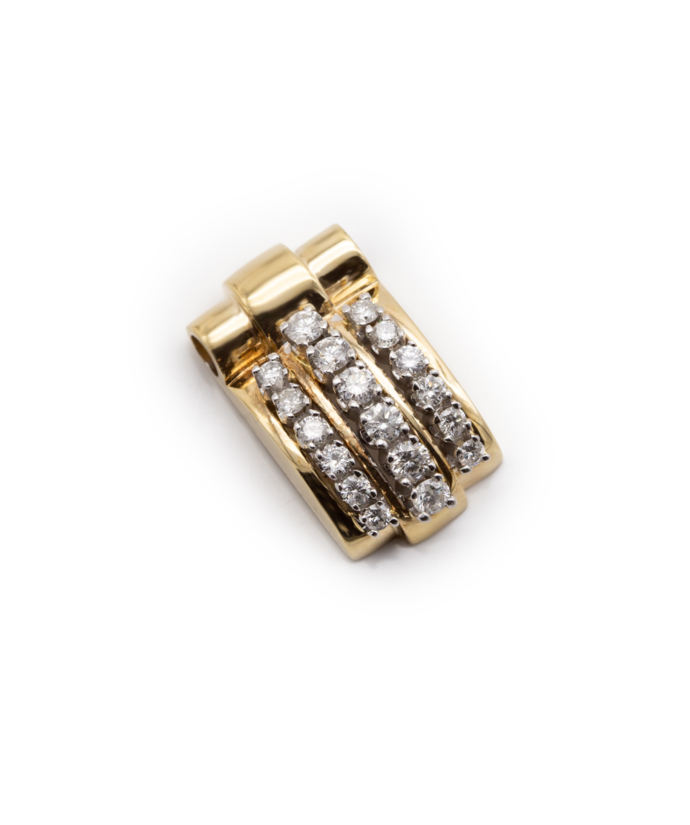 Anhänger Brillanten 585er Gold bicolor