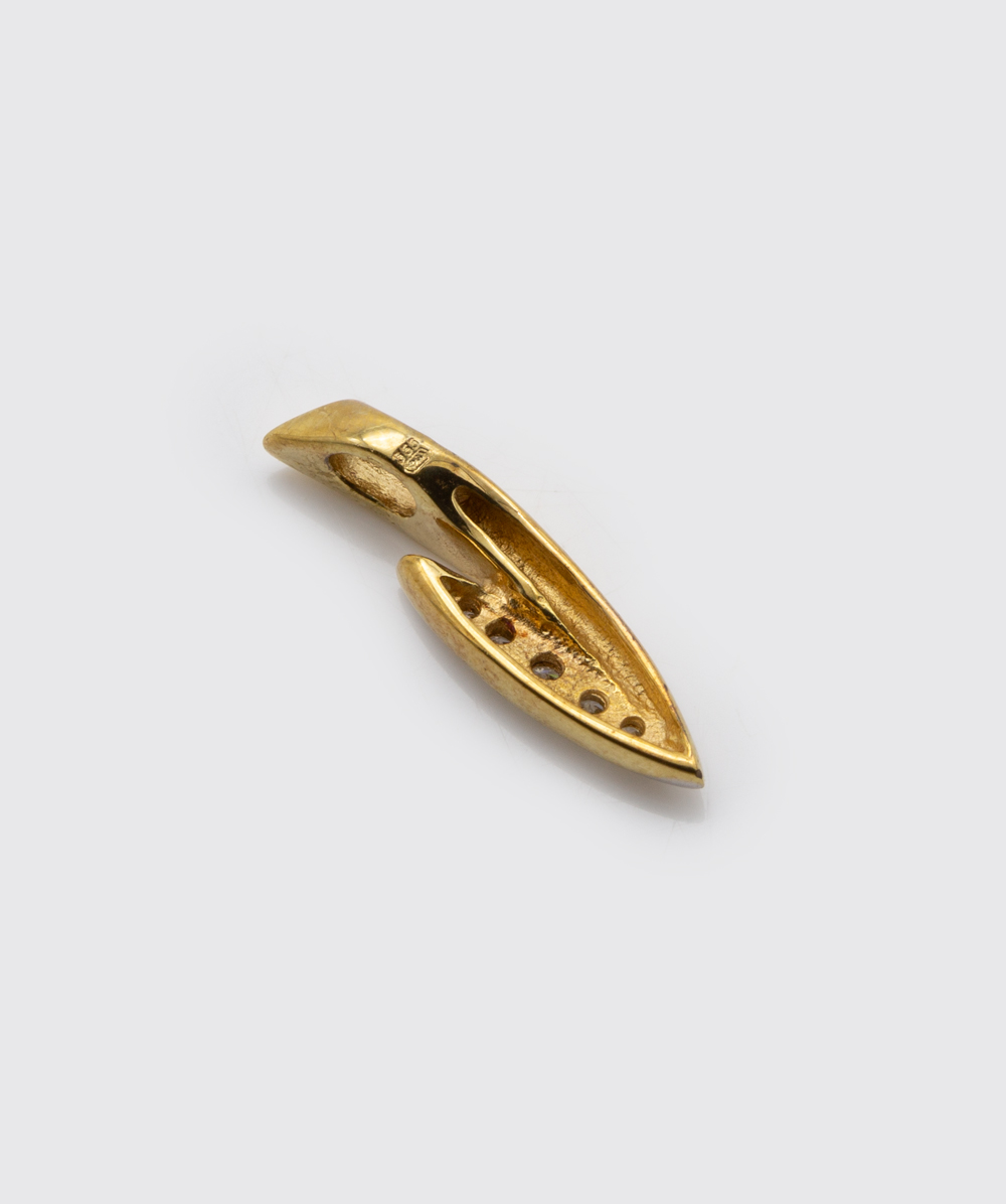 Anhänger Zirkonia 333er Gold bicolor