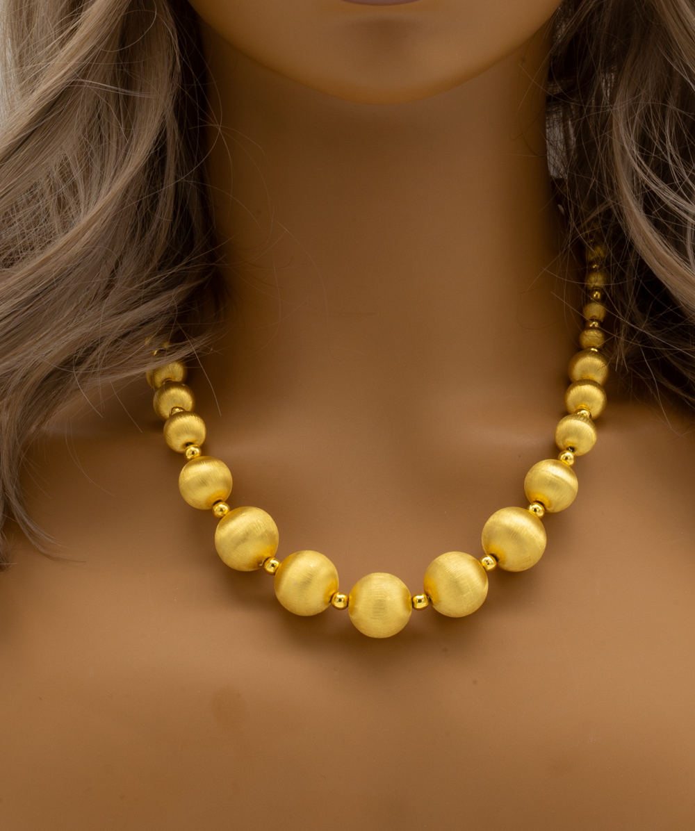 Kette mit Kugeln 585er Gelbgold