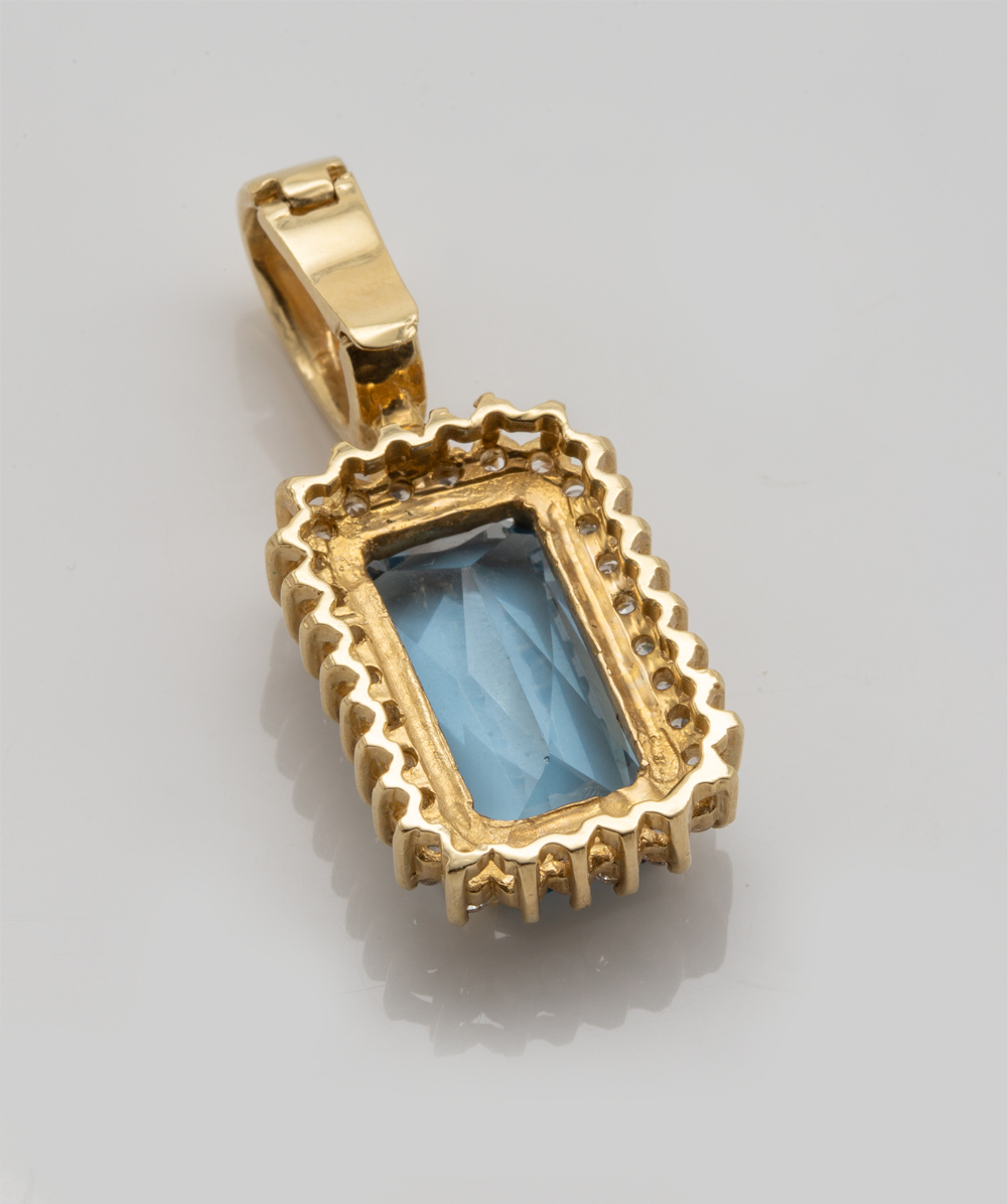 Anhänger mit Zirkonia 585er Gelbgold