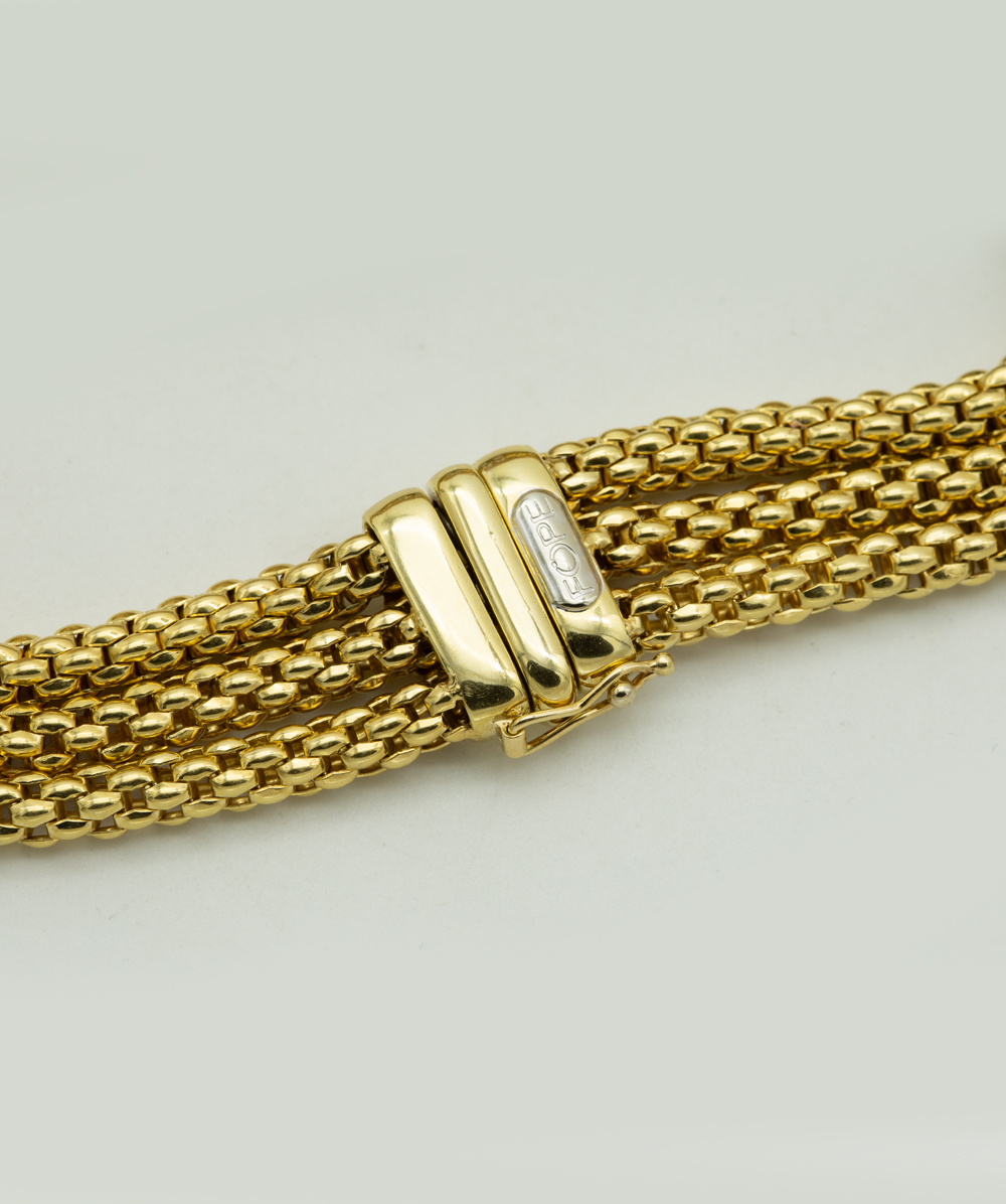 Armband "Fope" mit Brillanten 750er Gold bicolor