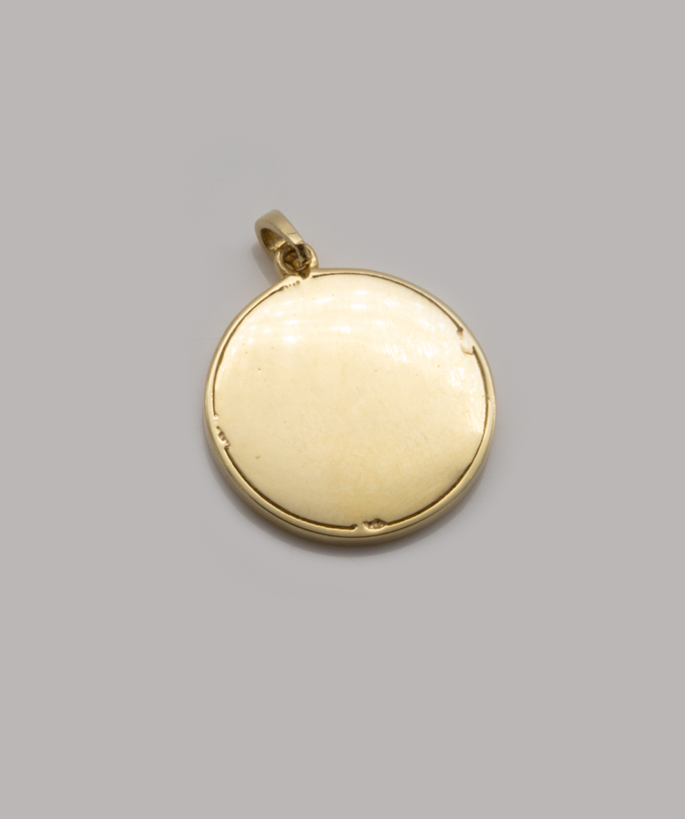 Herzanhänger mit Zitkonia 585er Gelbgold