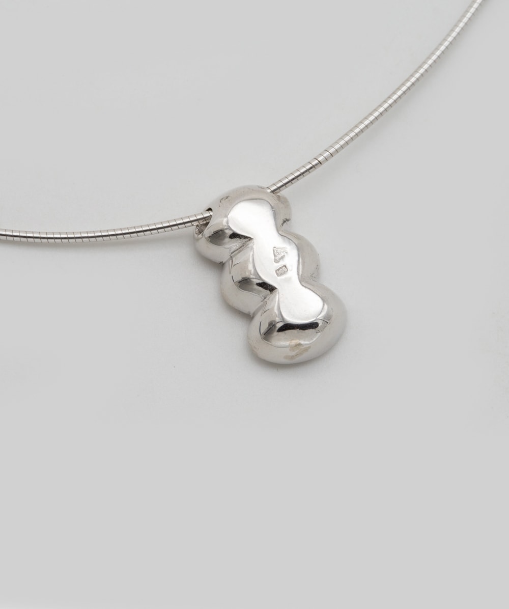 Collier mit Samaragd 585er Weißgold