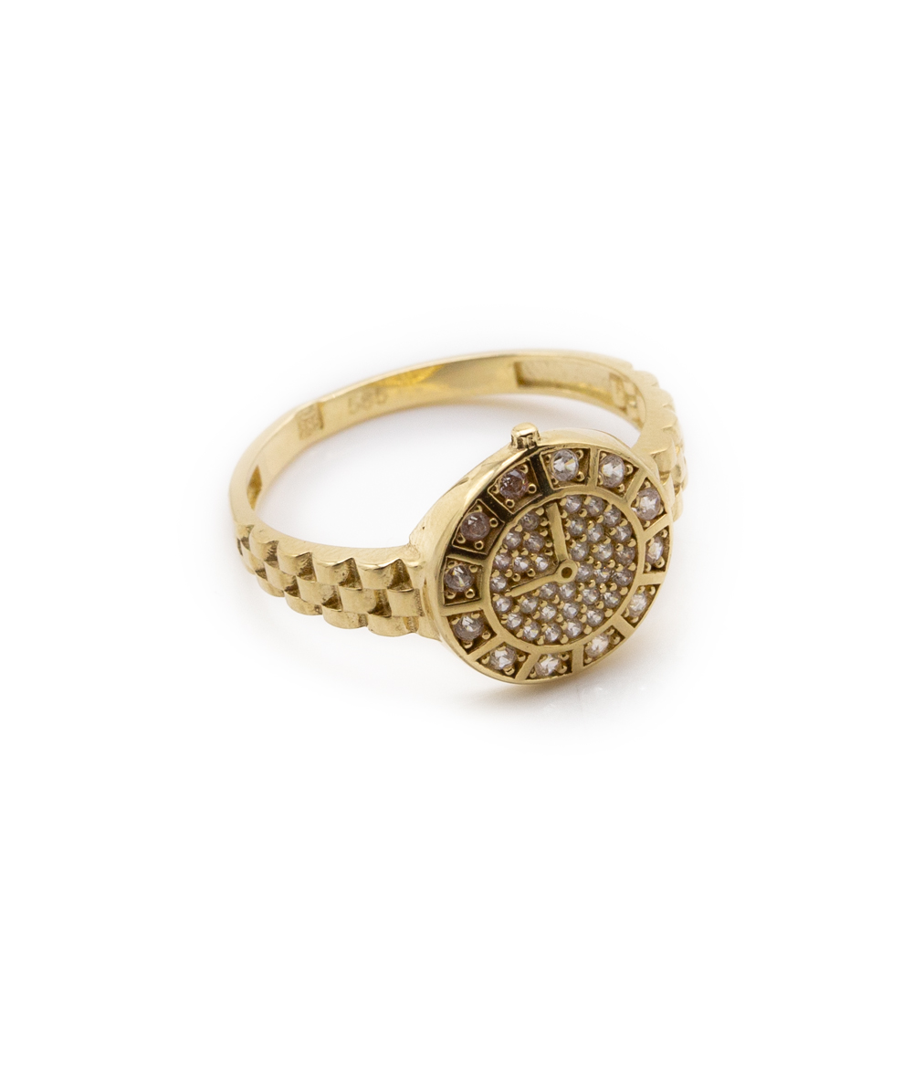 Ring mit Zirkonia 585er Gold