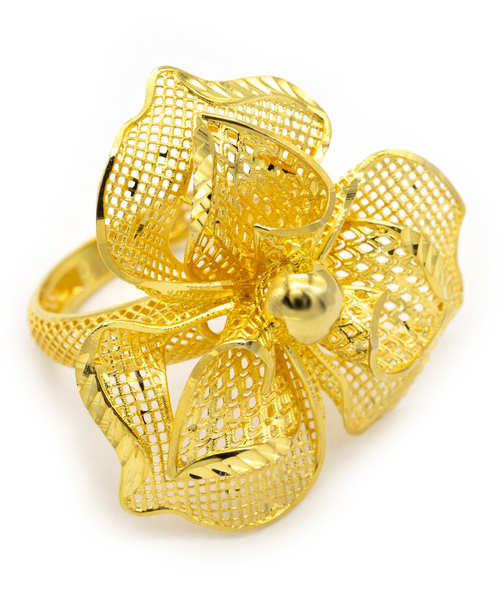 Ring "Blume" 585er Gelbgold