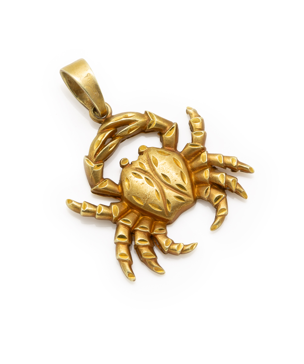 Anhänger Krebs 585er Gelbgold