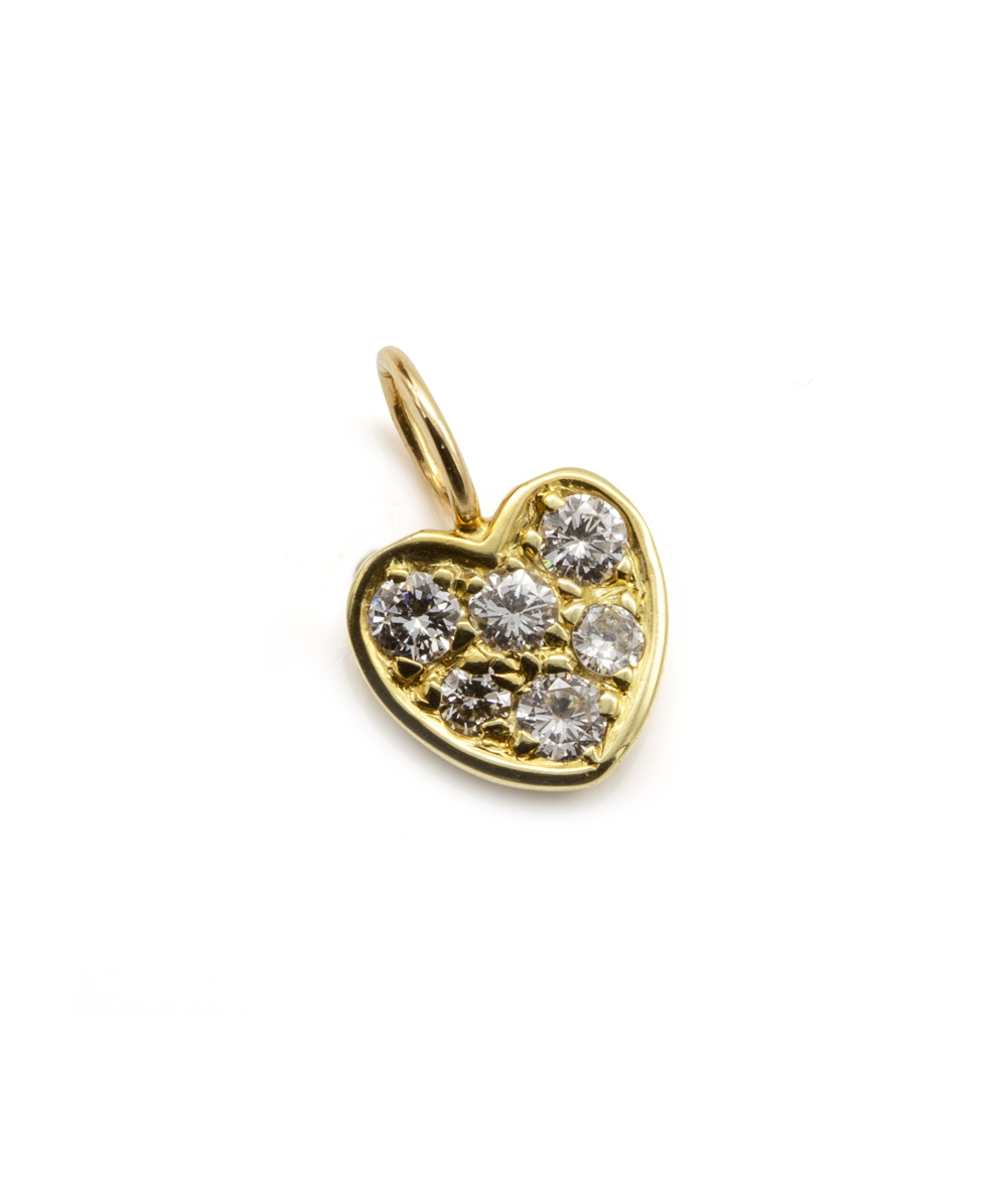 Herzanhänger mit Brillanten 585er Gelbgold
