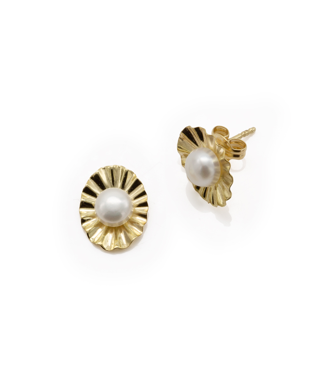 Perlohrstecker 333er Gelbgold