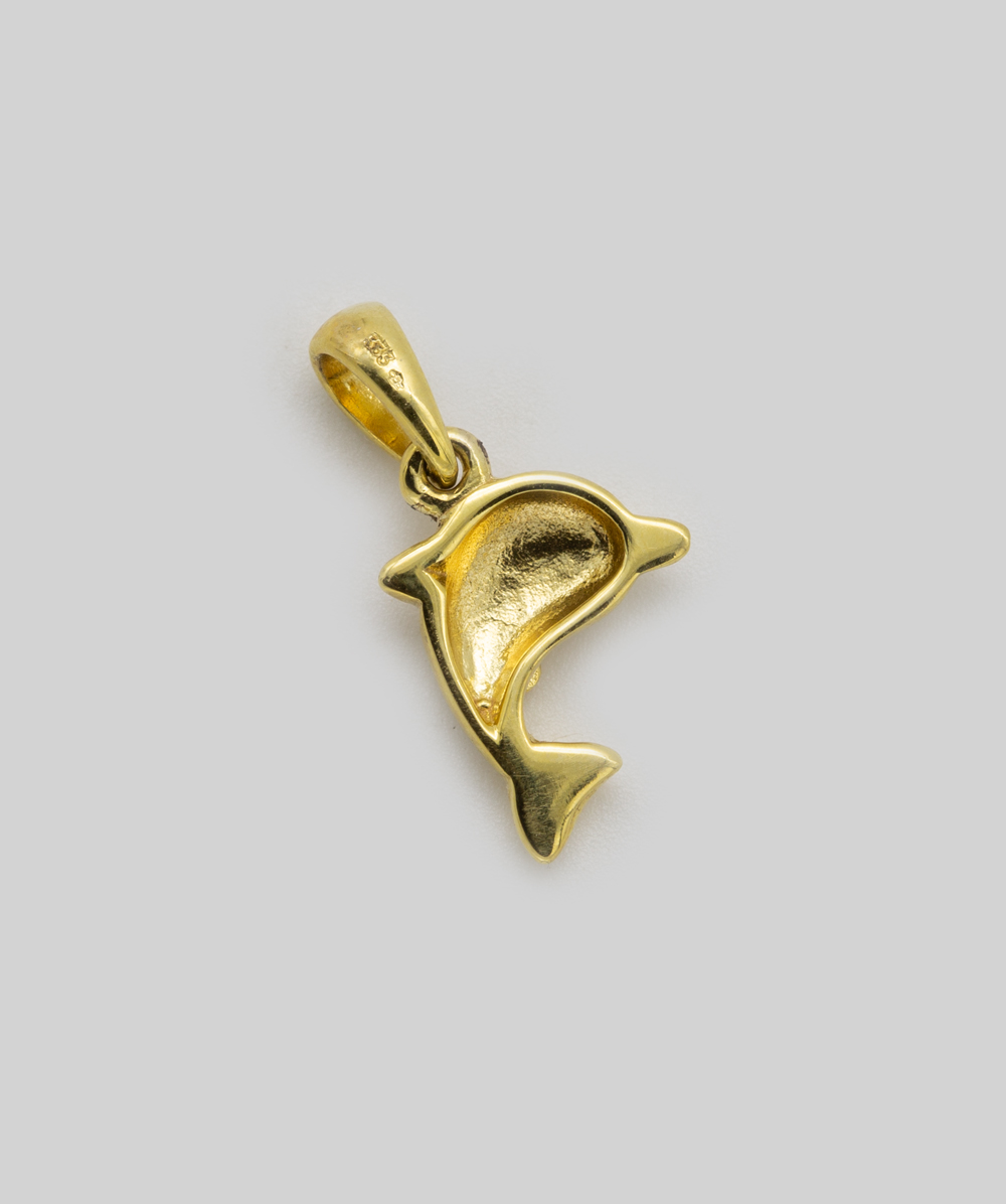 Anhänger Delphin 333er Gelbgold - Alternative View
