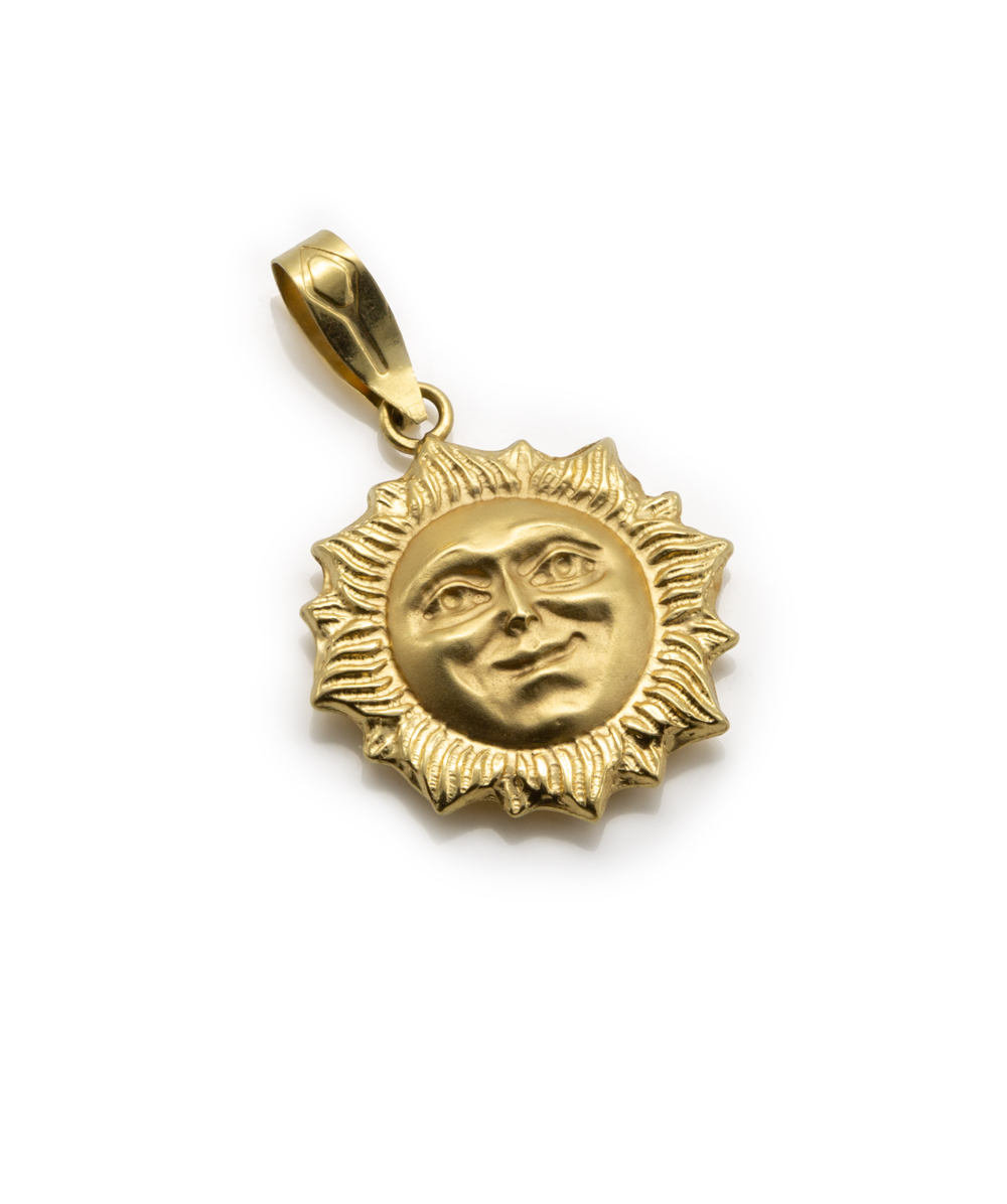 Anhänger Sonne 750er Gelbgold