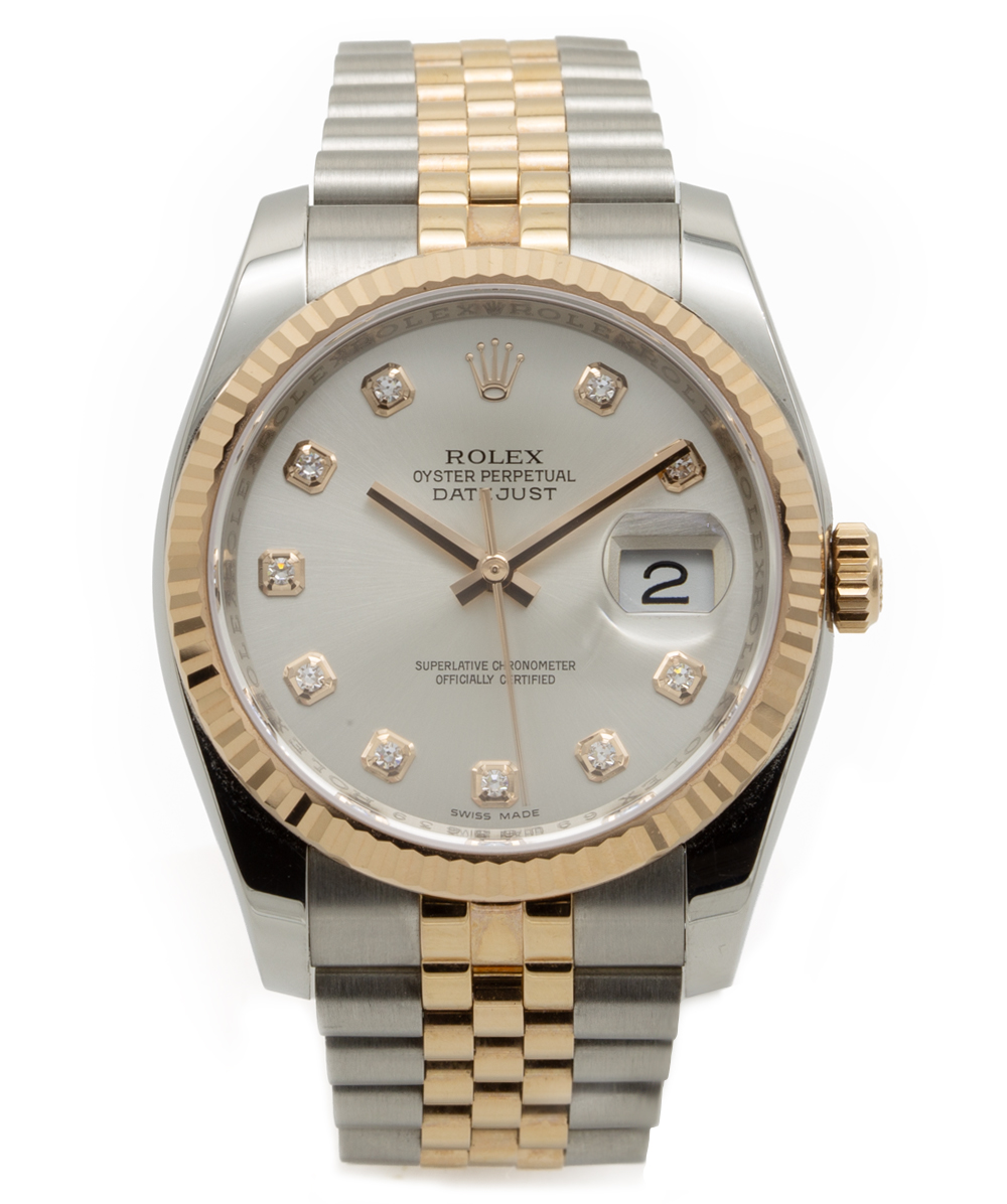 Rolex Datejust mit Diamanten 36mm Ref: 116231