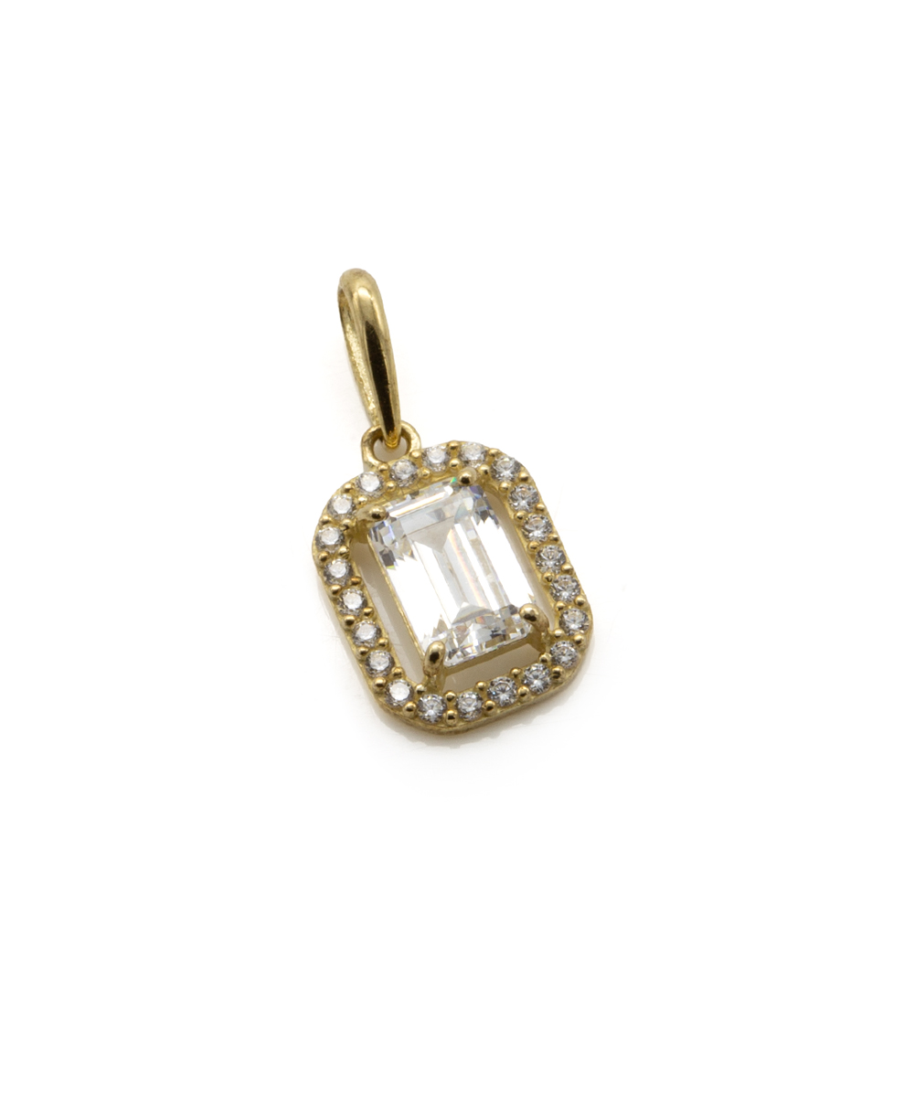 Anhänger mit Zirkonia 333er Gelbgold