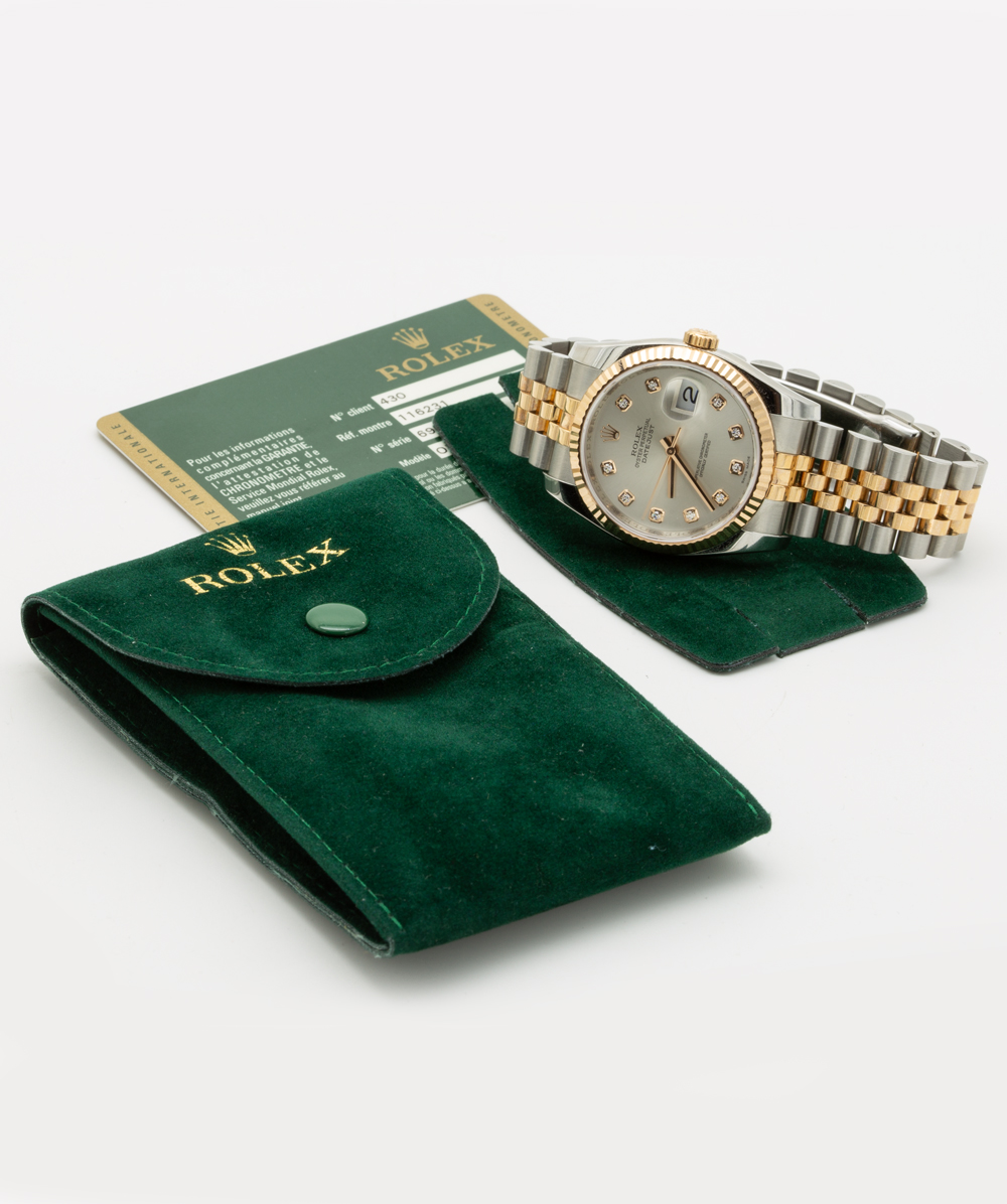 Rolex Datejust mit Diamanten 36mm Ref: 116231