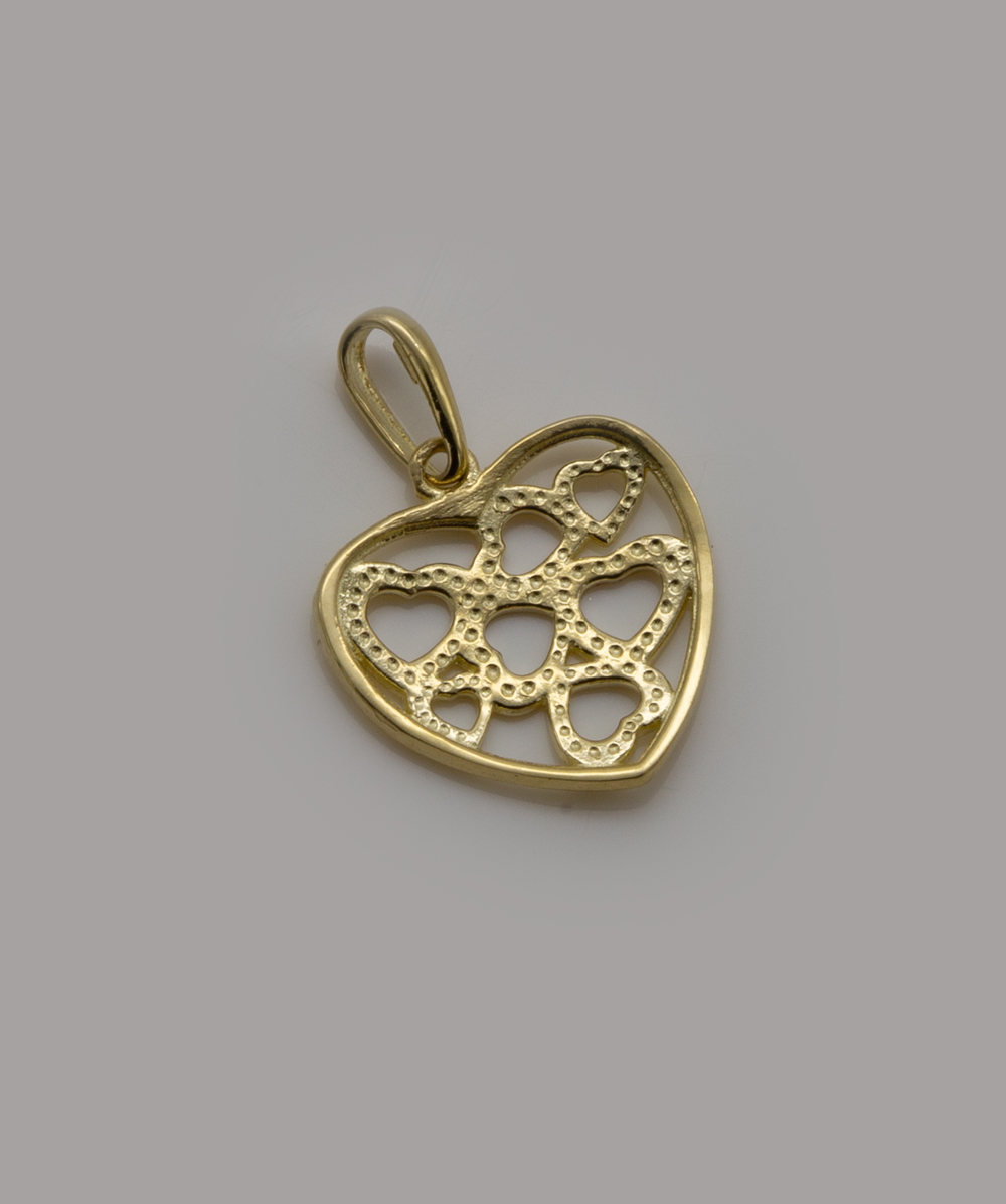 Anhänger Herz 333er Gelbgold