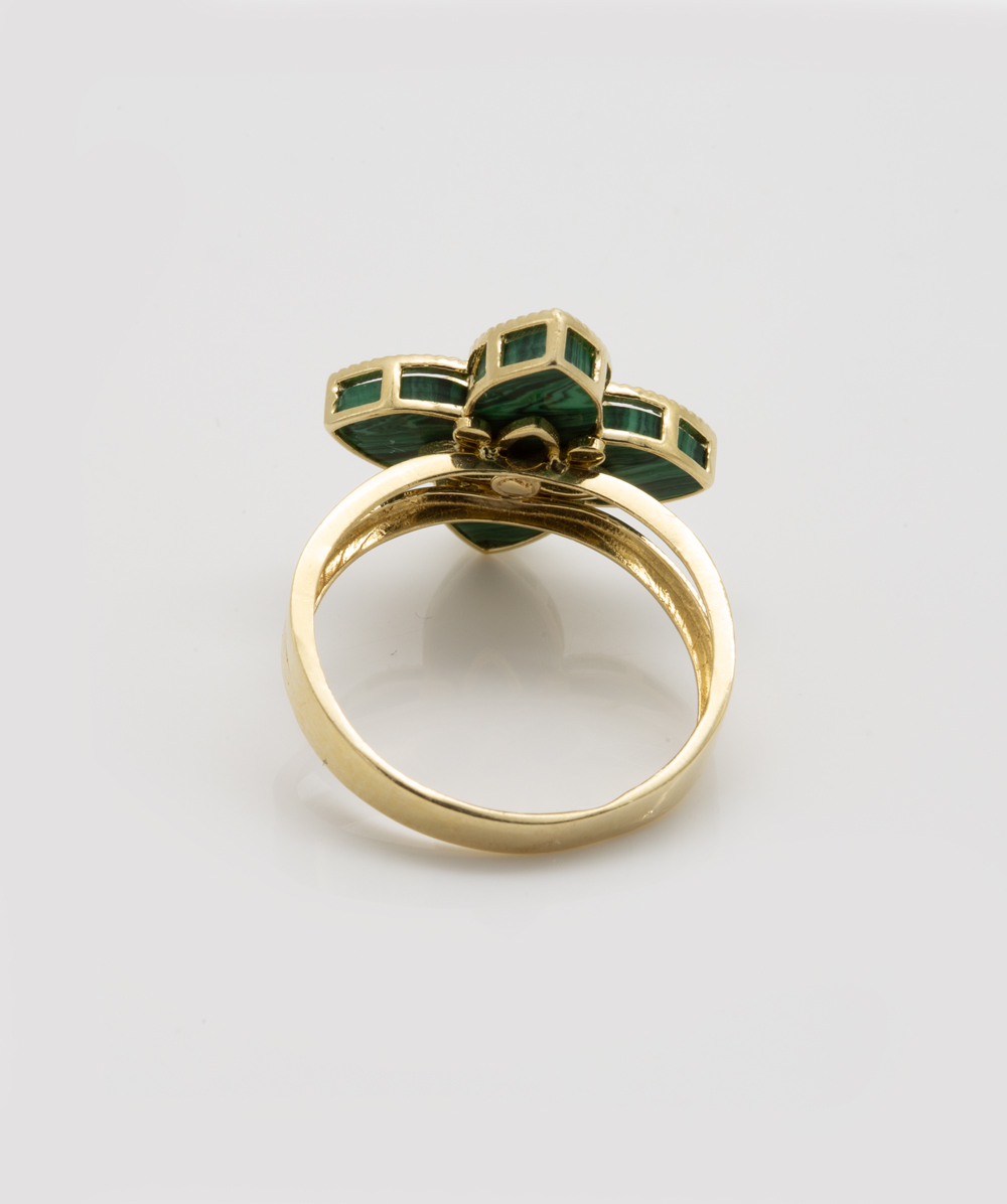 Ring mit Farbsteinen 585er Gelbgold