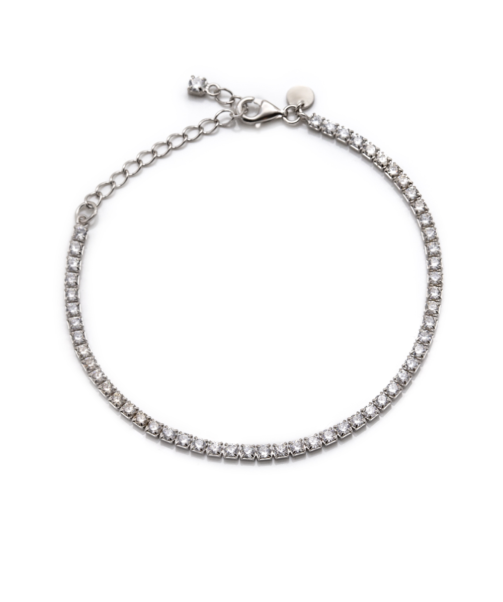 Tennisarmband mit Zirkonia 925er Silber