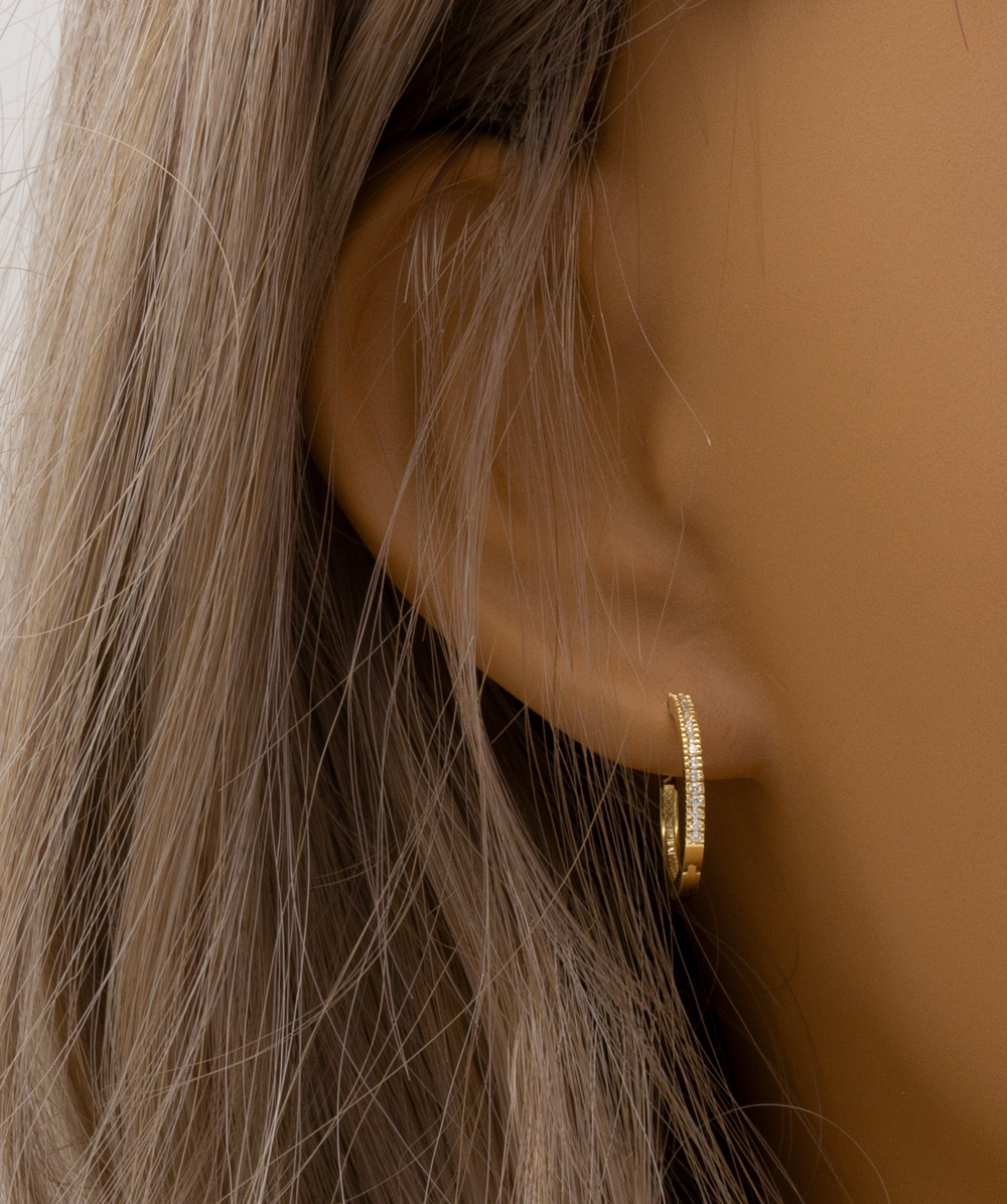 Brillant Creolen 585er Gelbgold