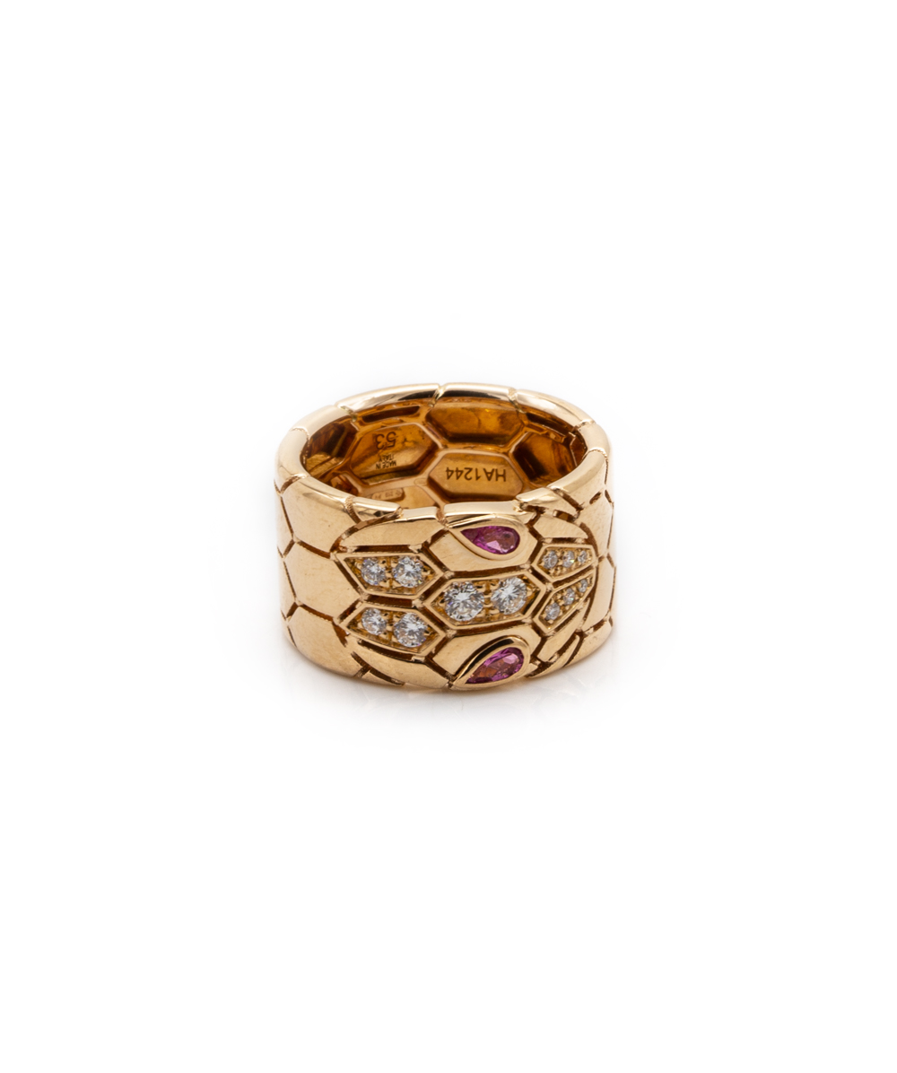 Brillantring Bvlgari Serpenti 750er Gold
