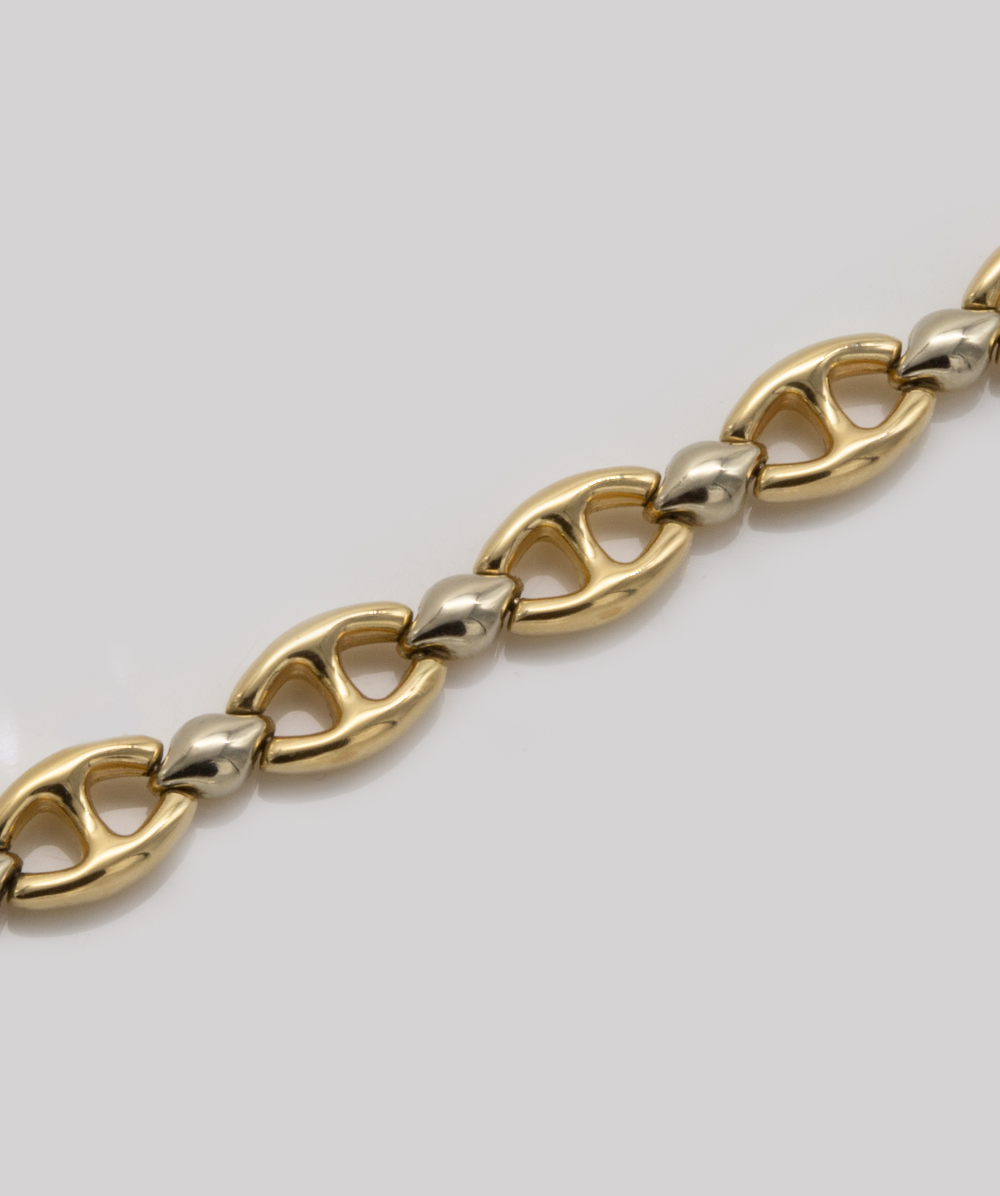 Armband 585 Gold bicolor