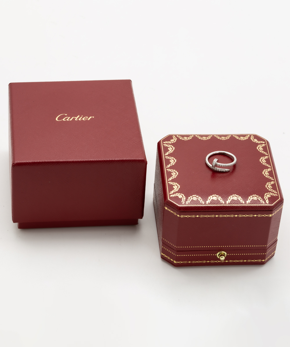 Cartier Juste Un Clou Ring mit Brillanten 750er Weißgold