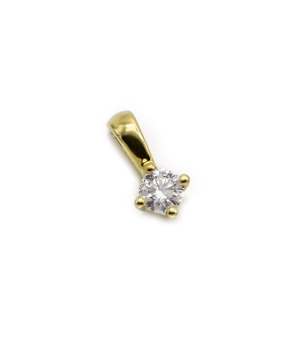 Anhänger Brillantsolitär 585er Gelbgold 