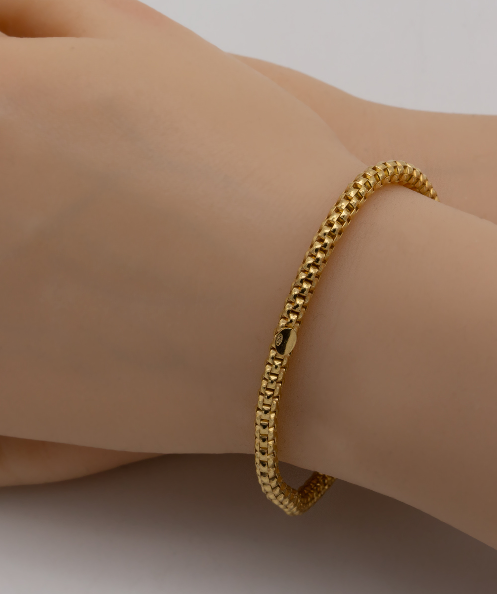 Armband Stretch 925er Silber vergoldet