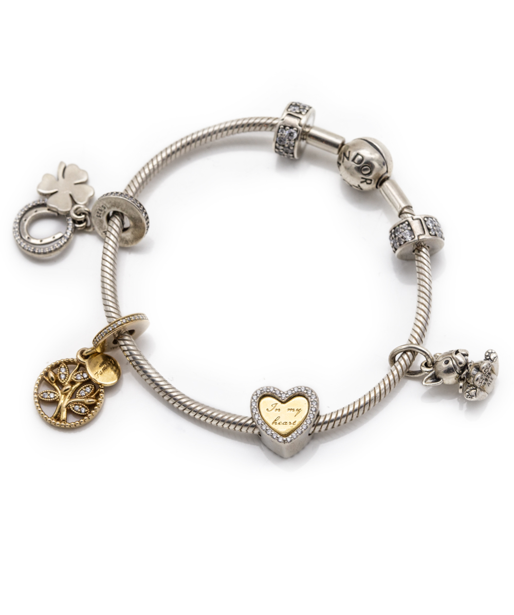 Armband von Pandora mit Charms 925er Silber