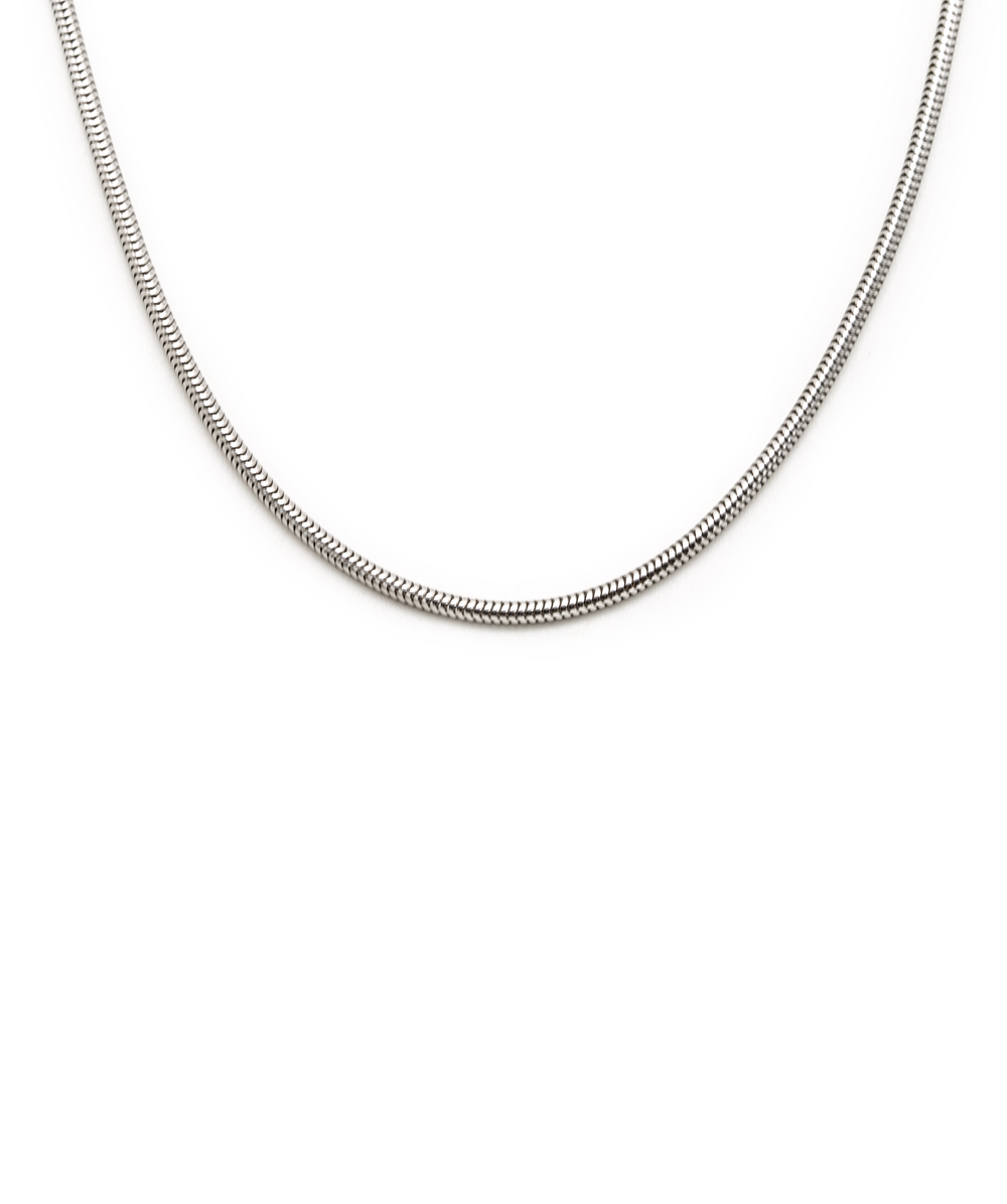 Schlangenkette 750er Weißgold