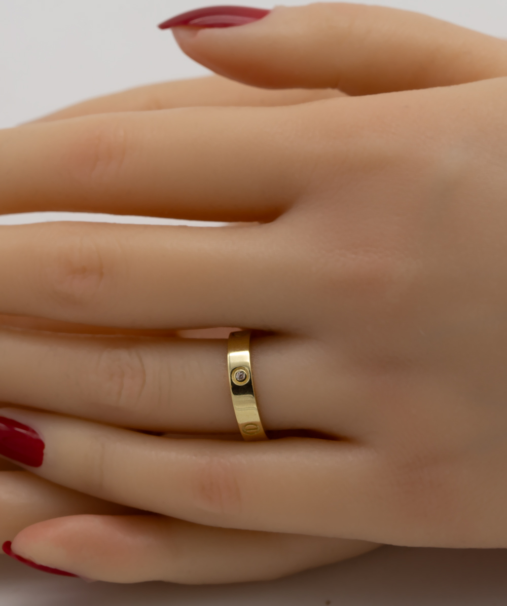 Ring mit Zirkonia 333er Gelbgold