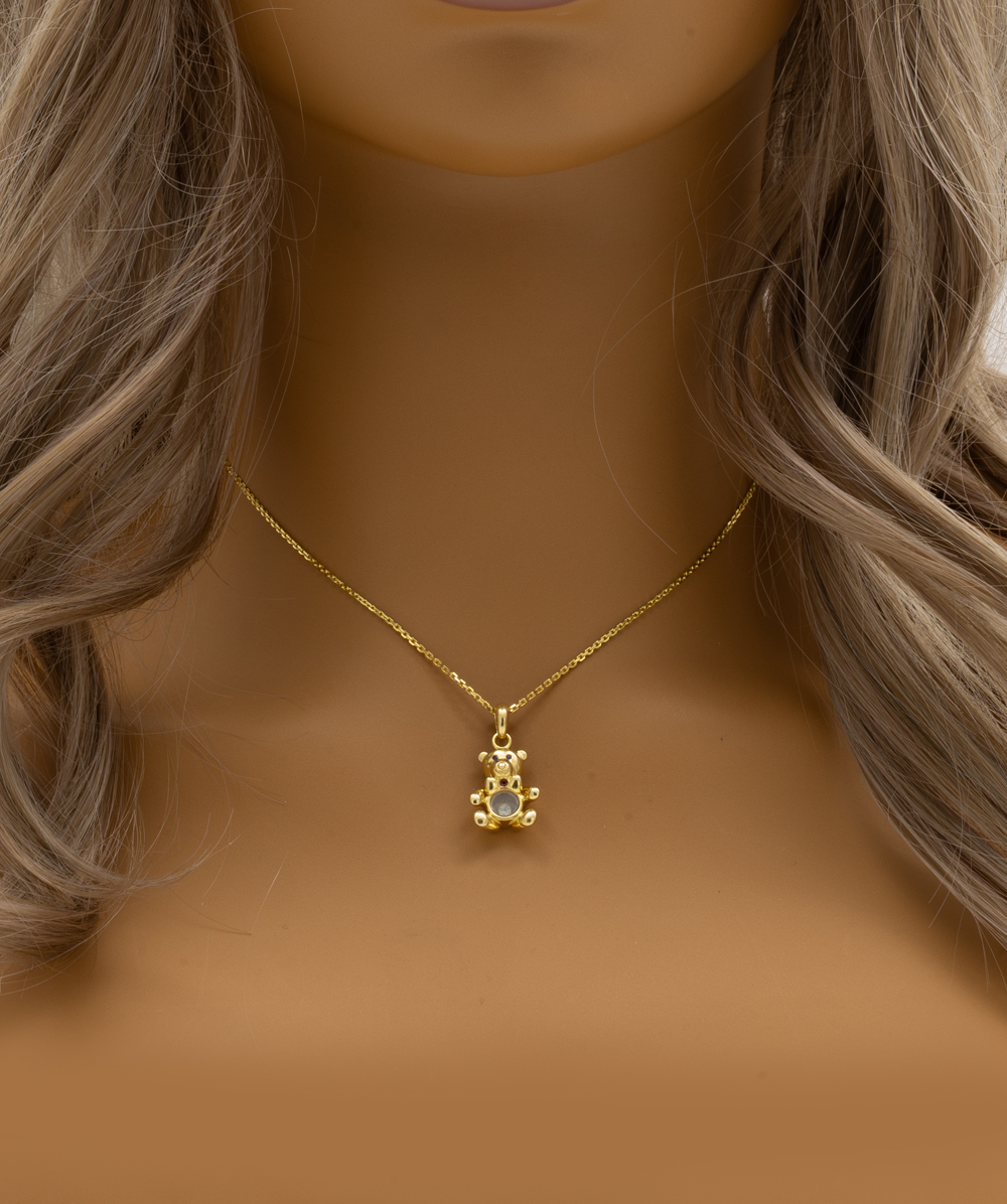Anhänger Chopard Happy Diamonds Bär 750er Gelbgold