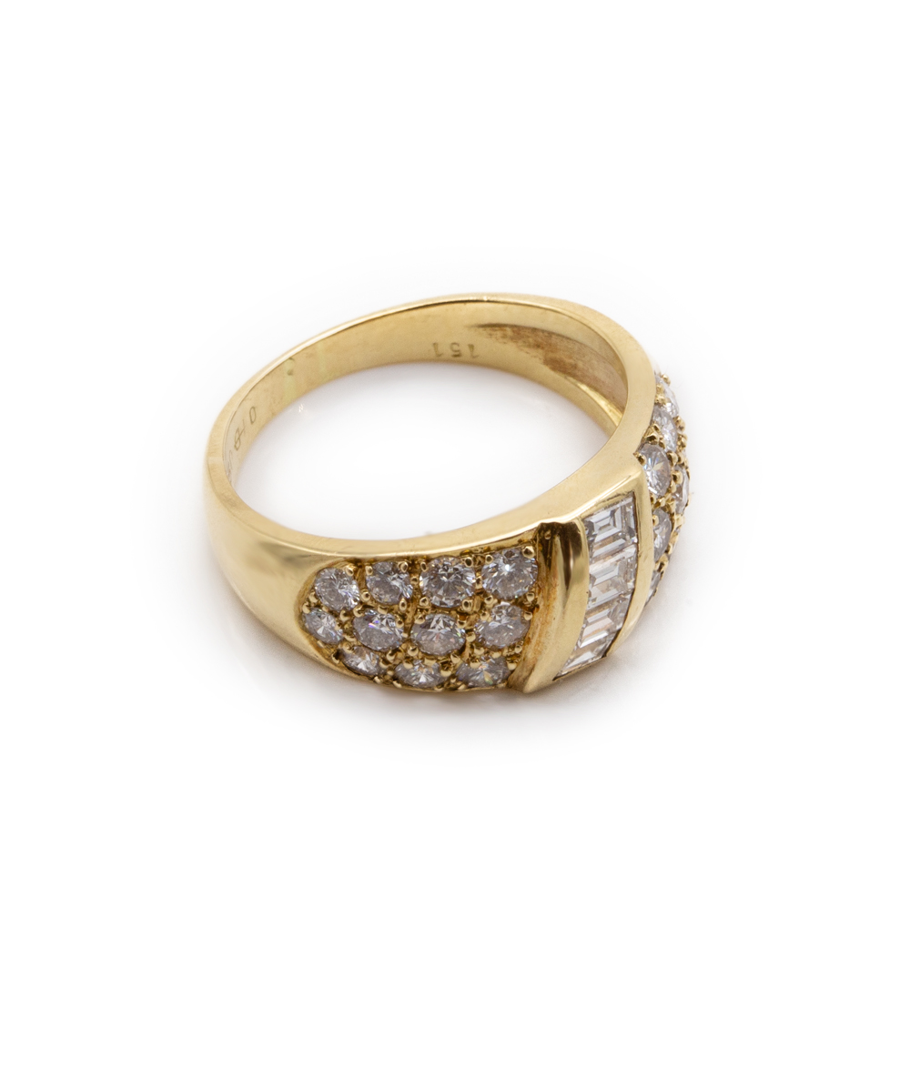 Ring mit Brillanten 750er Gelbgold
